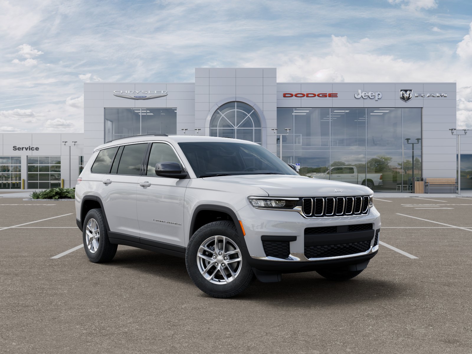 New 2026 Bright White Clear-Coat Exterior Paint Jeep Laredo X image 31