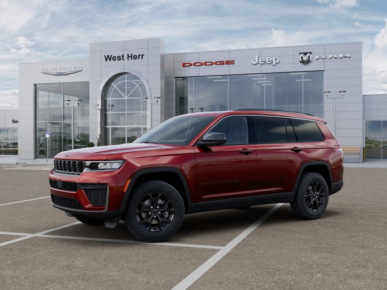 New 2026 Velvet Red Pearl-Coat Exterior Paint Jeep GRAND CHEROKEE L LAREDO ALTITU image 102