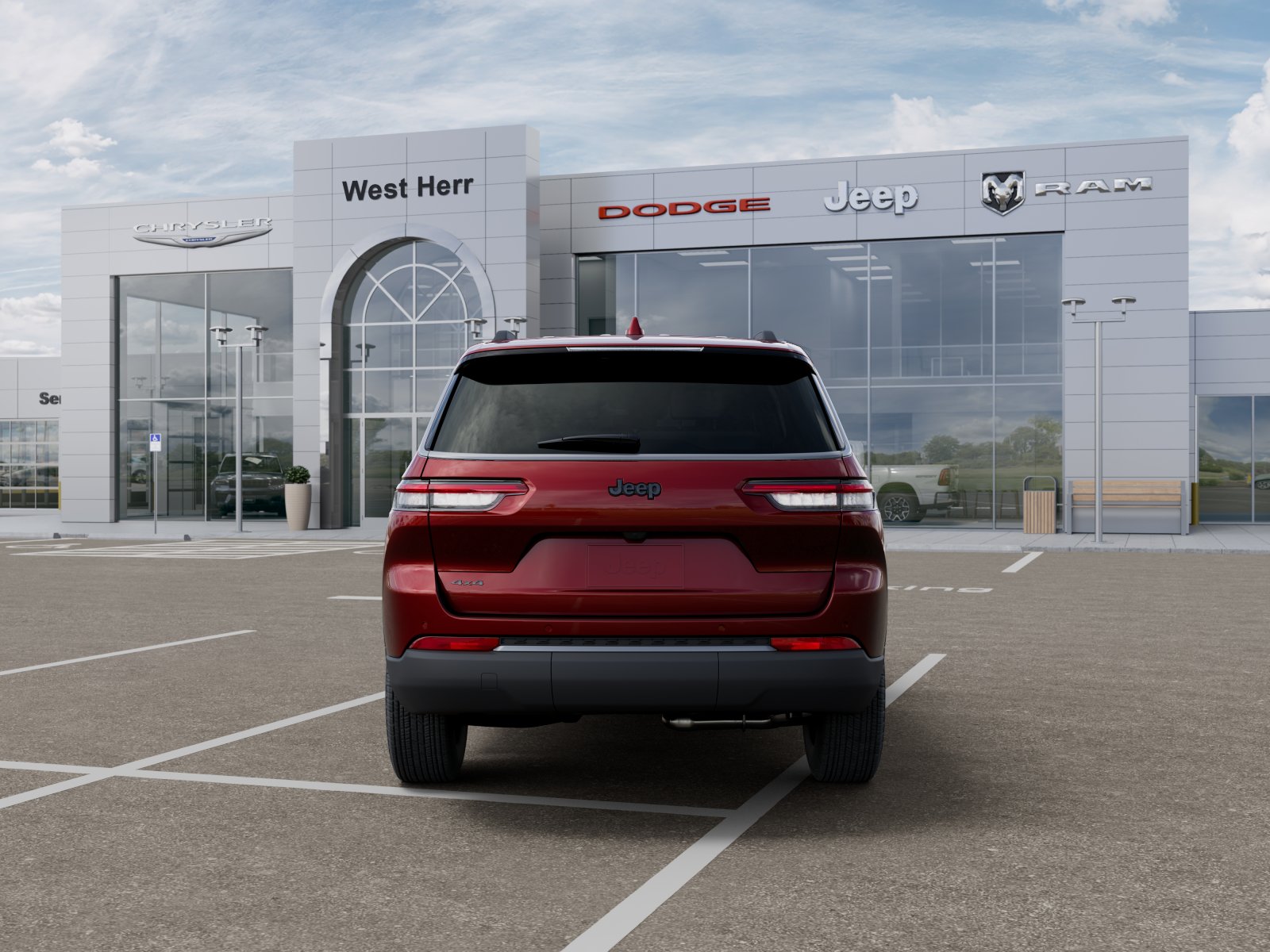 New 2026 Velvet Red Pearl-Coat Exterior Paint Jeep GRAND CHEROKEE L LAREDO ALTITU image 107