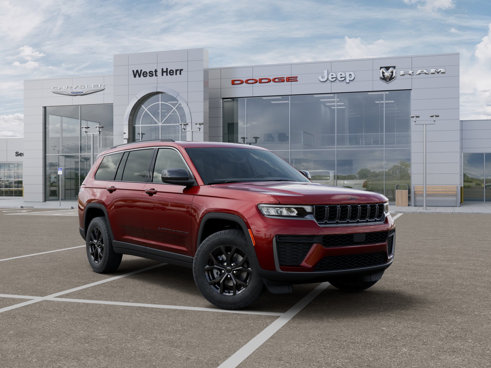New 2026 Velvet Red Pearl-Coat Exterior Paint Jeep GRAND CHEROKEE L LAREDO ALTITU image 105