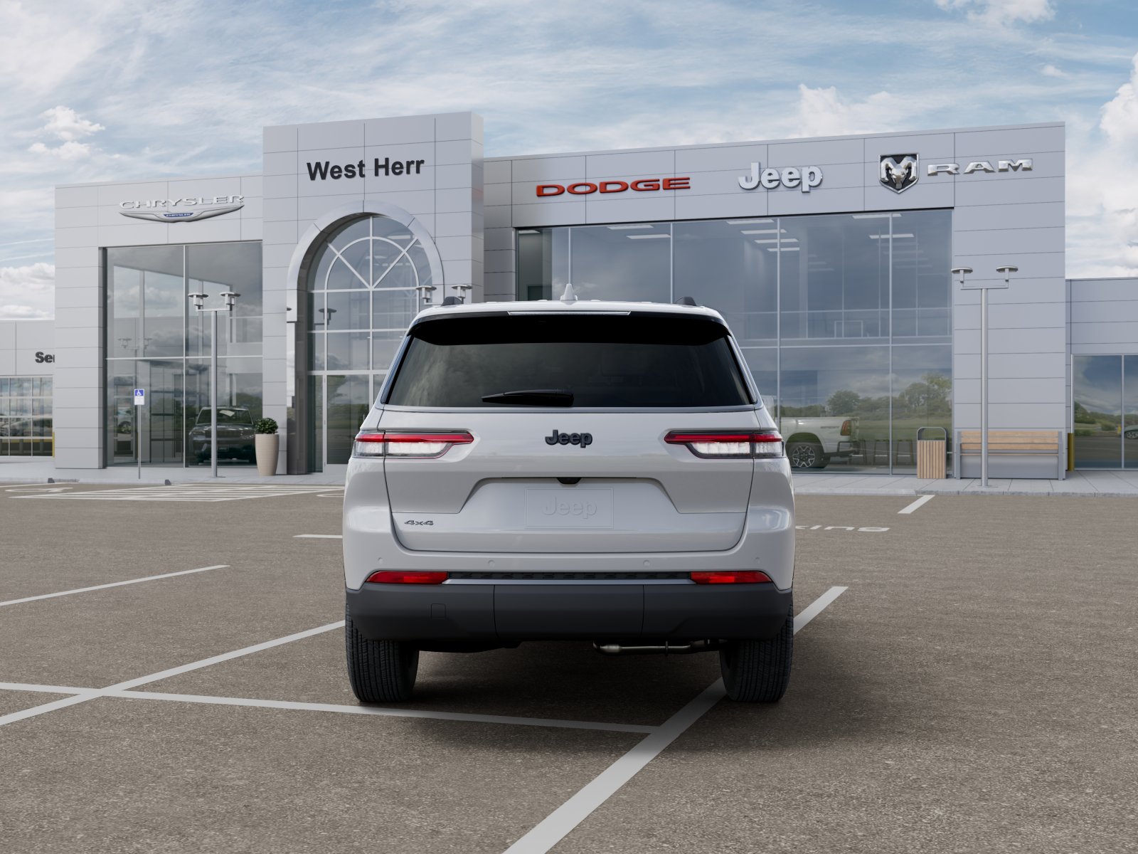 New 2026 Bright White Clear-Coat Exterior Paint Jeep GRAND CHEROKEE L LAREDO ALTITU image 107