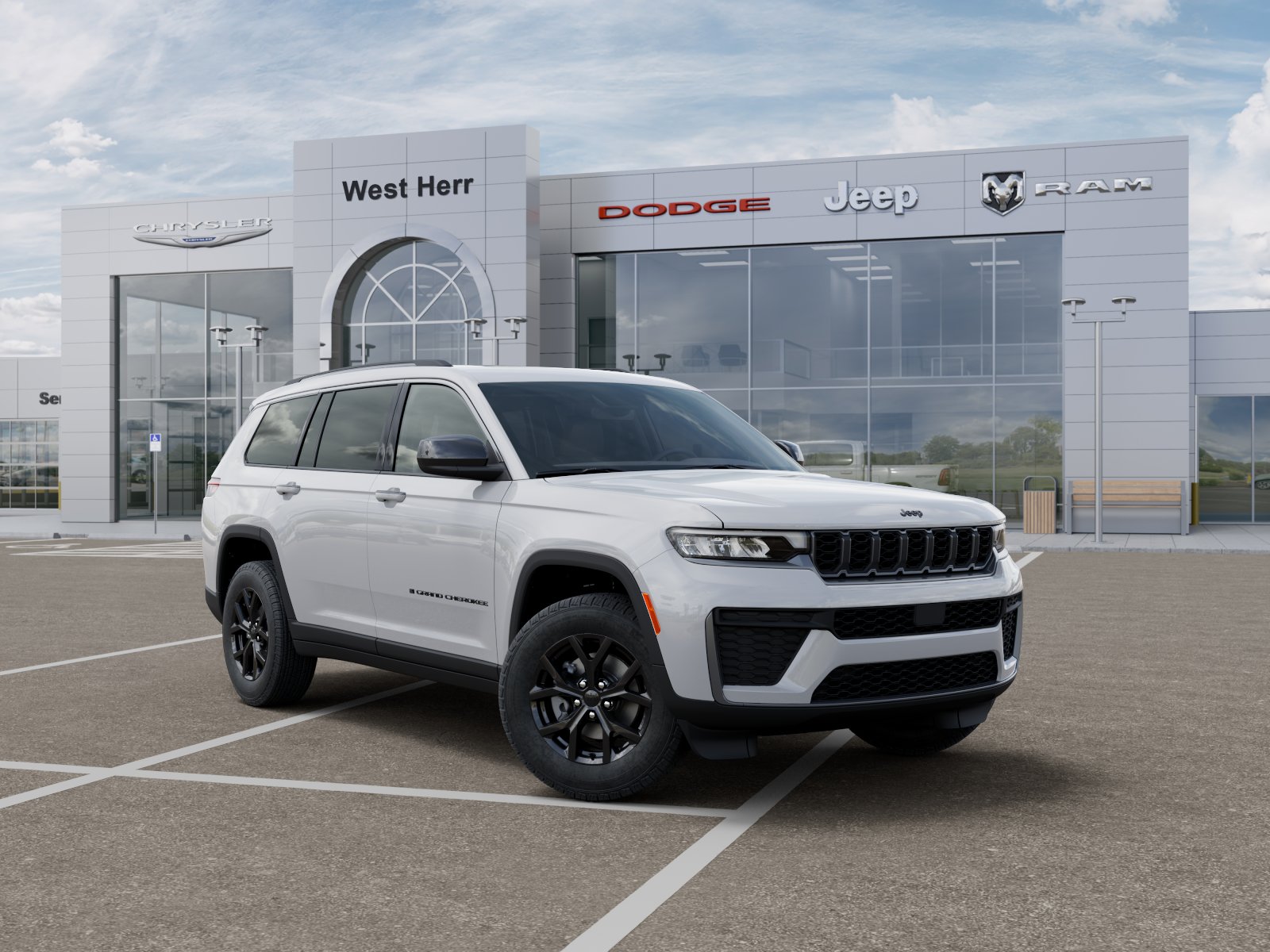 New 2026 Bright White Clear-Coat Exterior Paint Jeep GRAND CHEROKEE L LAREDO ALTITU image 105