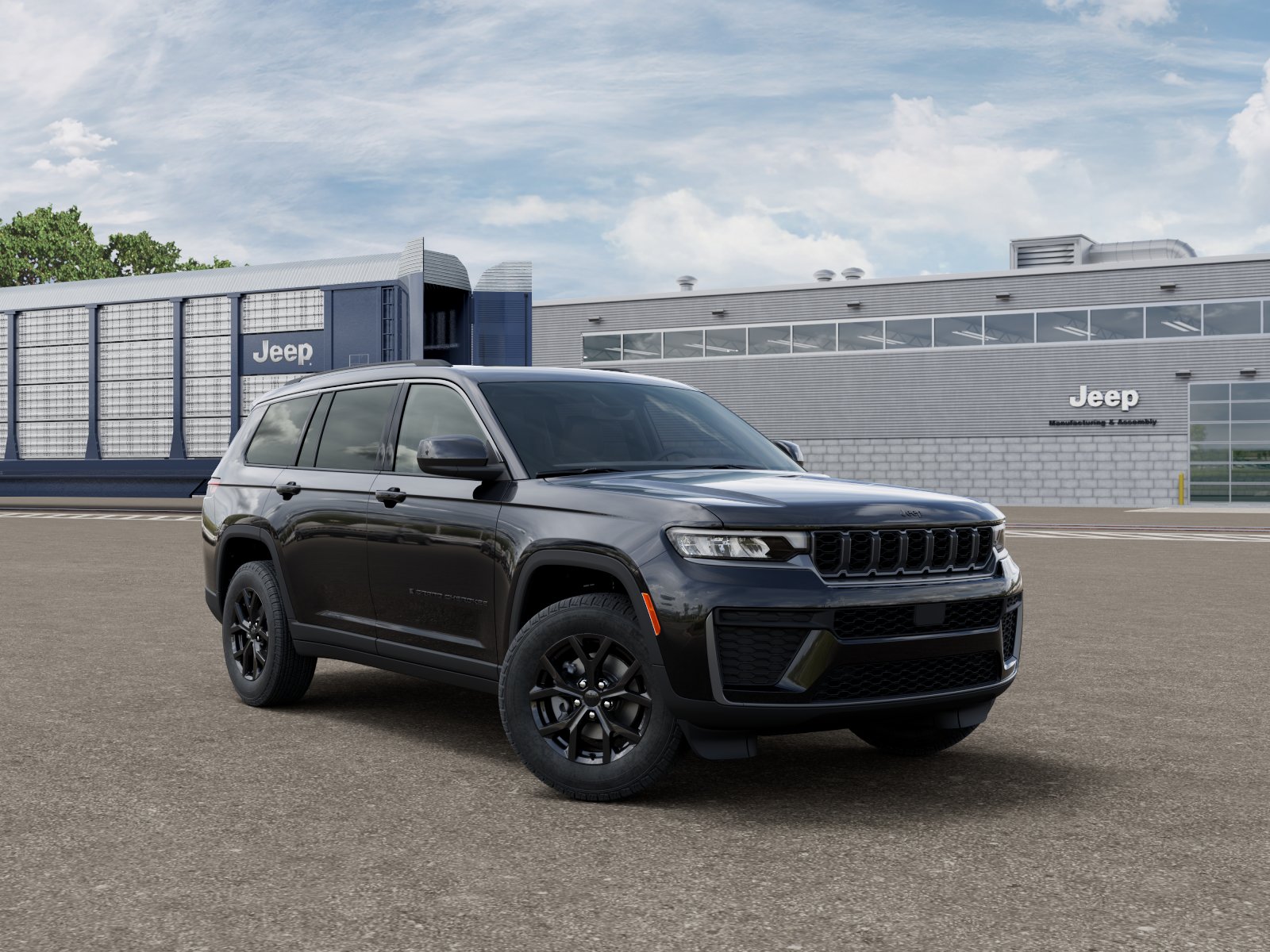 New 2026 Diamond Black Crystal Pearl-Coat Exterior Paint Jeep Laredo Altitude image 5