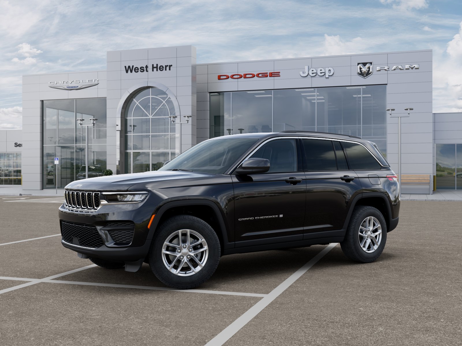 New 2026 Diamond Black Crystal Pearlcoa Jeep Laredo X image 2