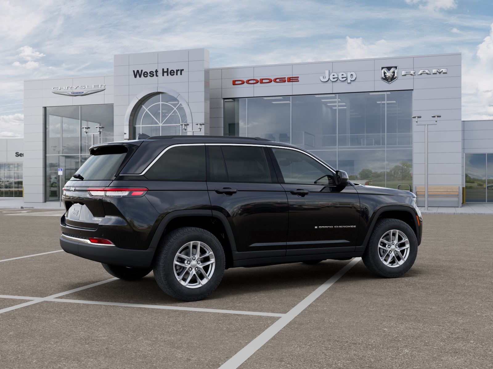 New 2026 Diamond Black Crystal Pearlcoa Jeep Laredo X image 4