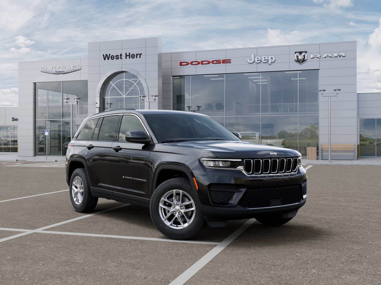 New 2026 Diamond Black Crystal Pearlcoa Jeep Laredo X image 5