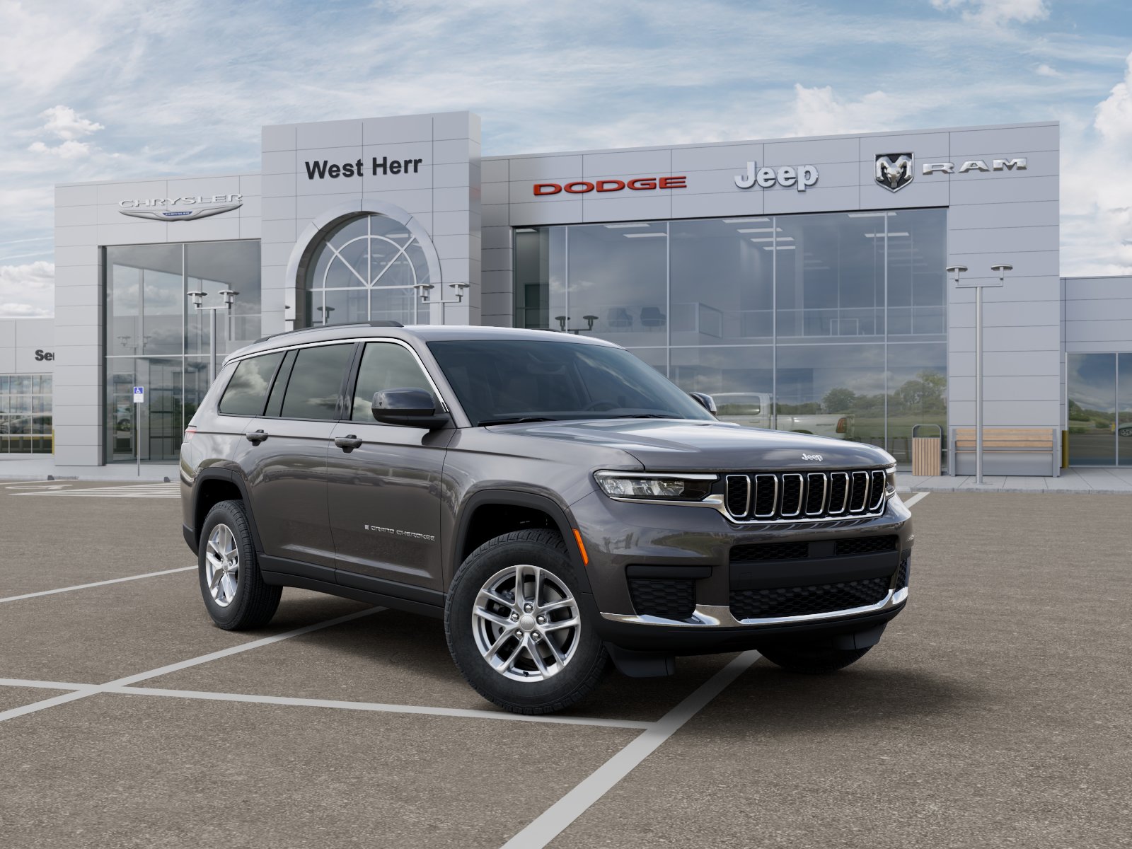 New 2026 Baltic Gray Metallic Clear-Coat Exterior Paint Jeep GRAND CHEROKEE L LAREDO X 4X4 image 105