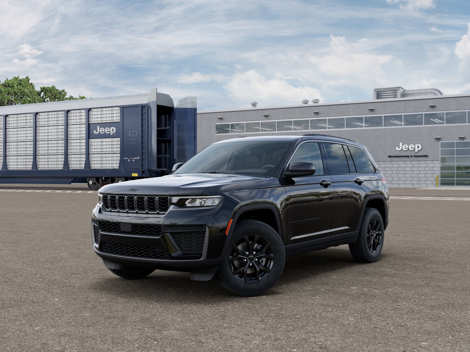 New 2026 Diamond Black Crystal Pearl-Coat Exterior Paint Jeep Laredo image 2