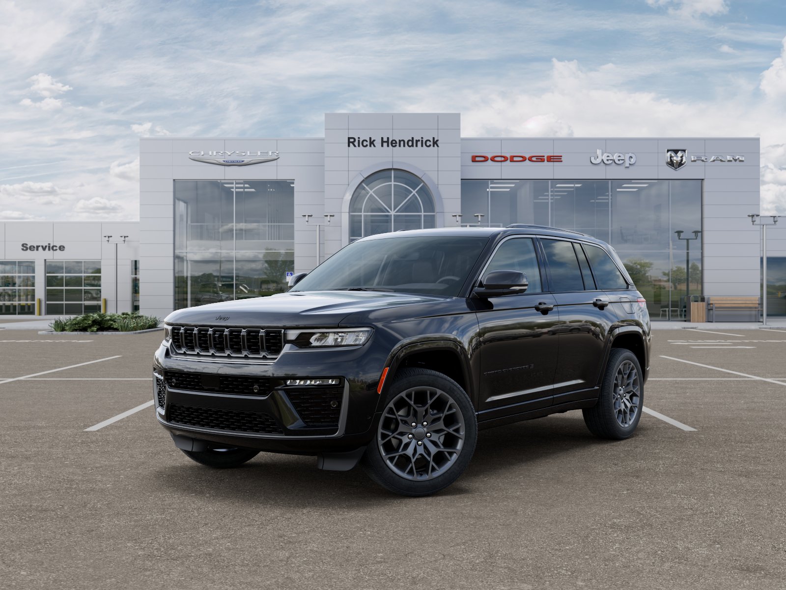 New 2026 Diamond Black Crystal Pearl-Coat Exterior Paint Jeep Summit image 45