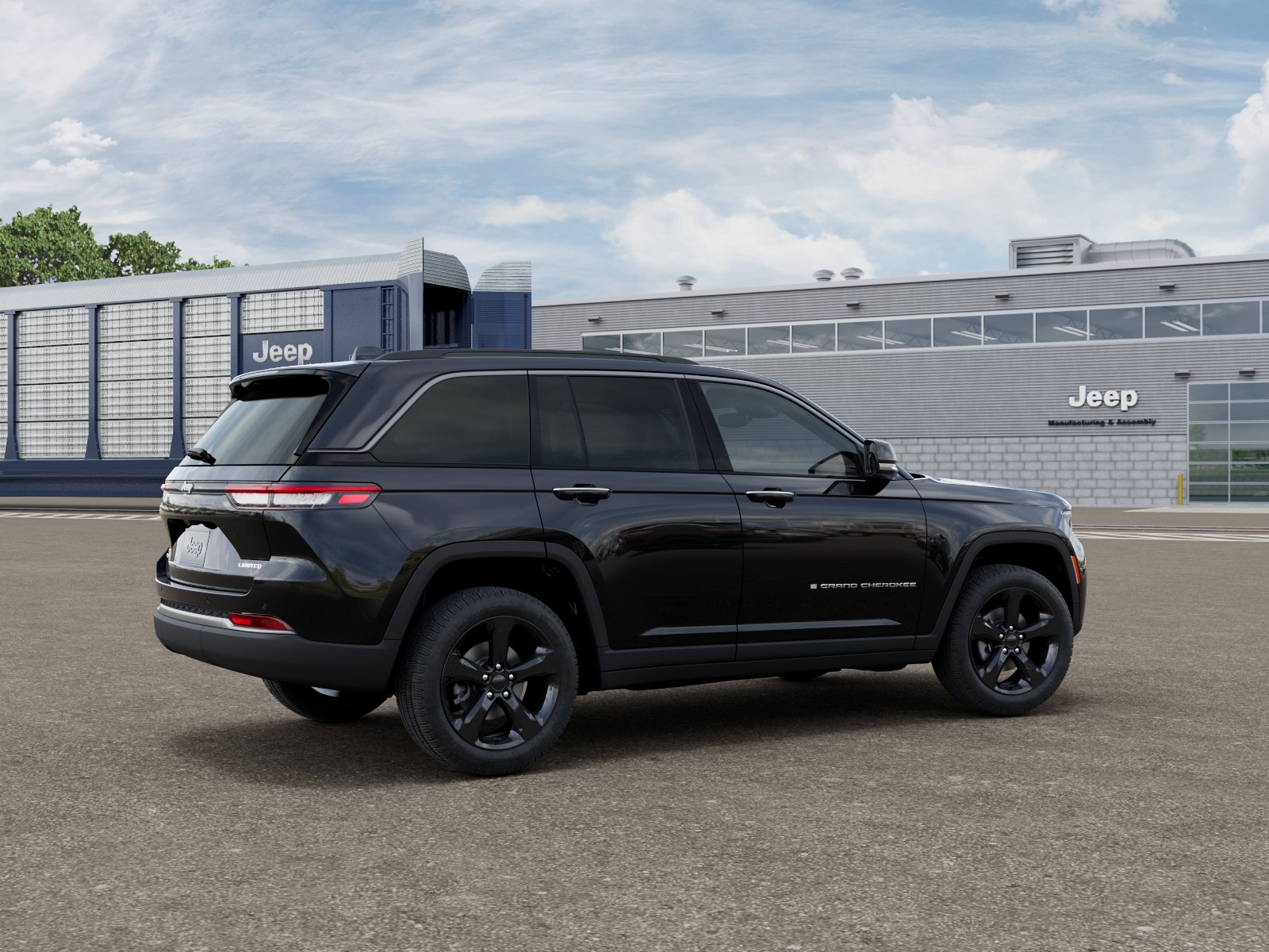 New 2026 Diamond Black Crystal Pearlcoat Jeep Limited image 4