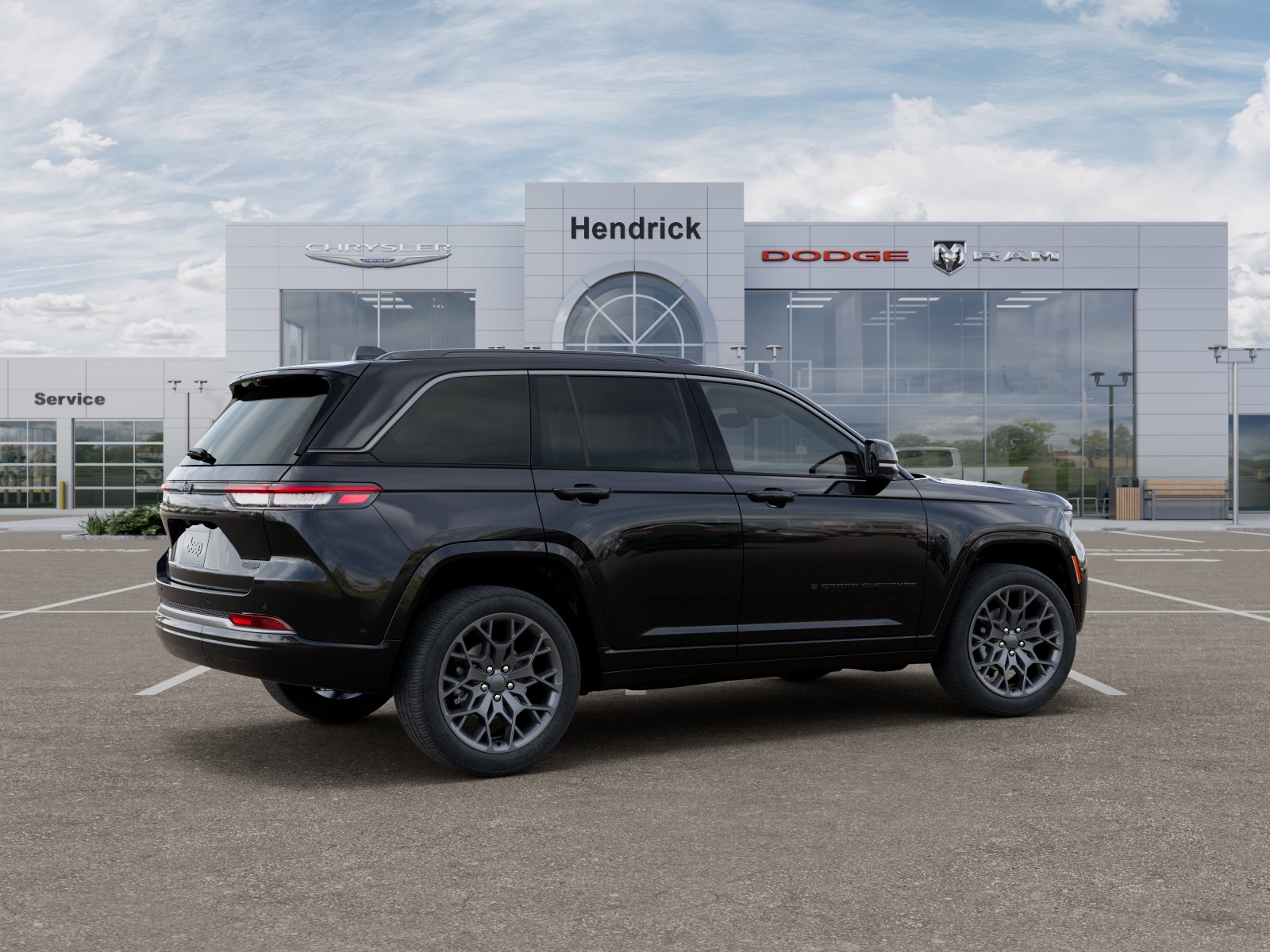 New 2026 Diamond Black Crystal Pearl-Coat Exterior Paint Jeep Summit image 39