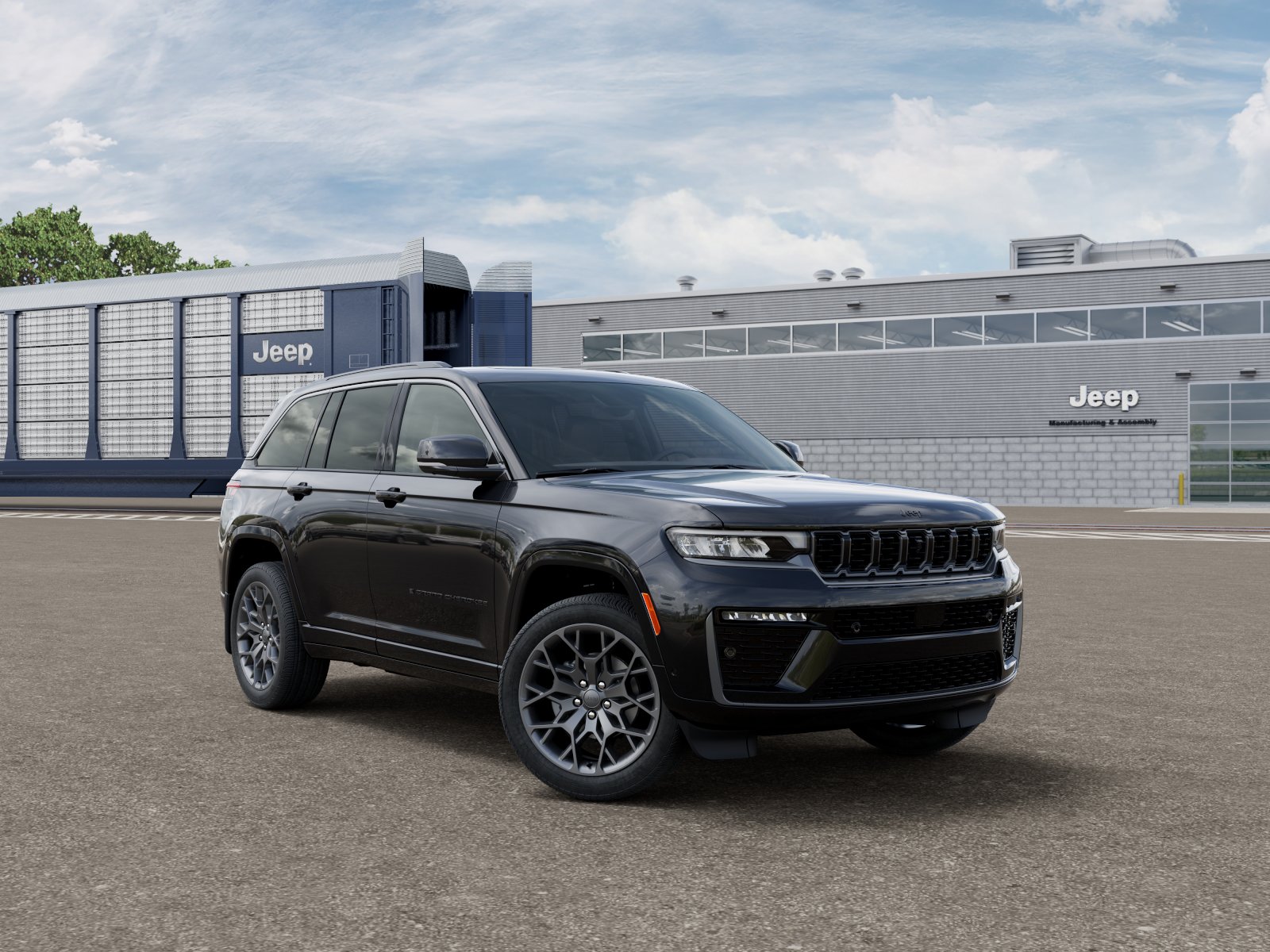 New 2026 Diamond Black Crystal Pearl-Coat Exterior Paint Jeep Summit image 5