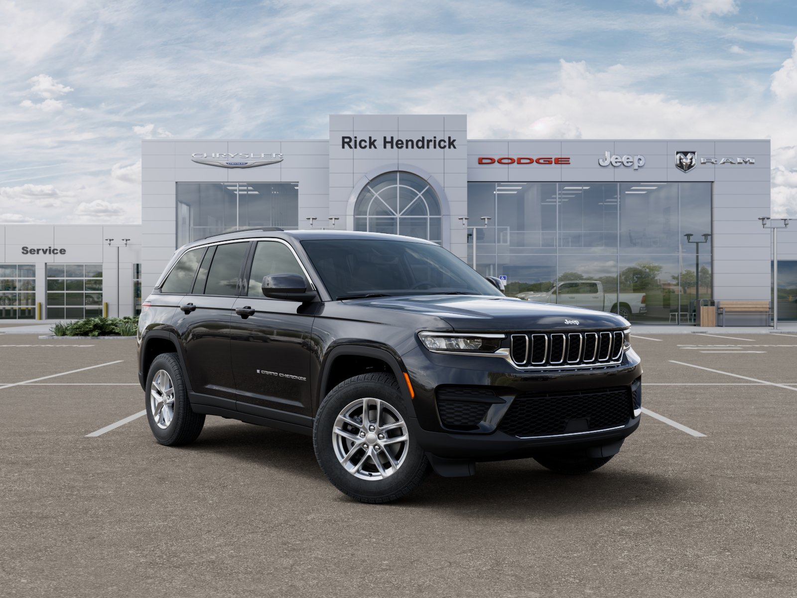 New 2026 Diamond Black Crystal Pearl-Coat Exterior Paint Jeep Laredo X image 40