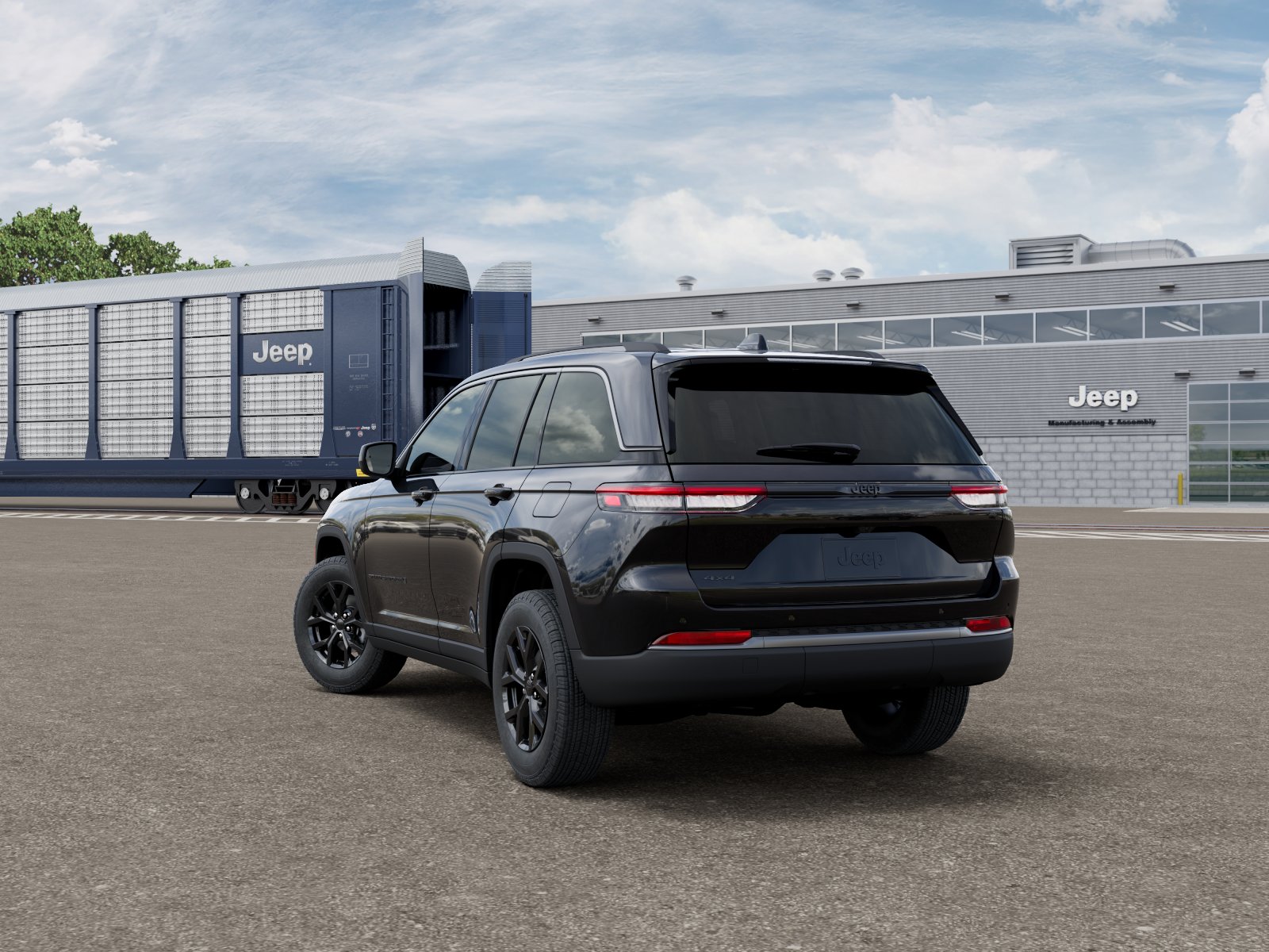 New 2026 Diamond Black Crystal Pearlcoat Jeep Laredo Altitude image 3
