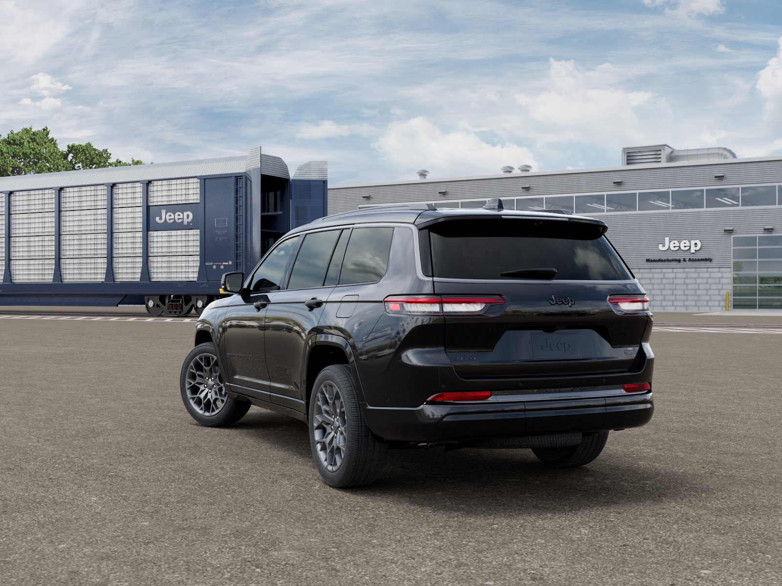 New 2026 Diamond Black Crystal Pearl-Coat Exterior Paint Jeep Summit image 3