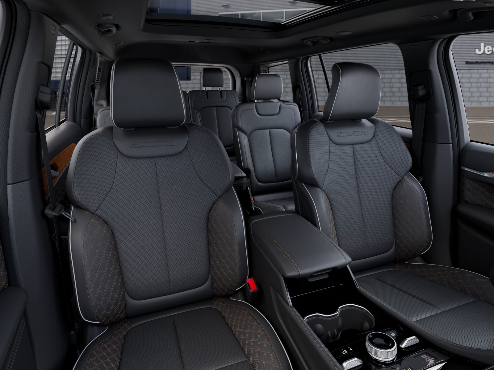 New 2026 Diamond Black Crystal Pearl-Coat Exterior Paint Jeep Summit image 16