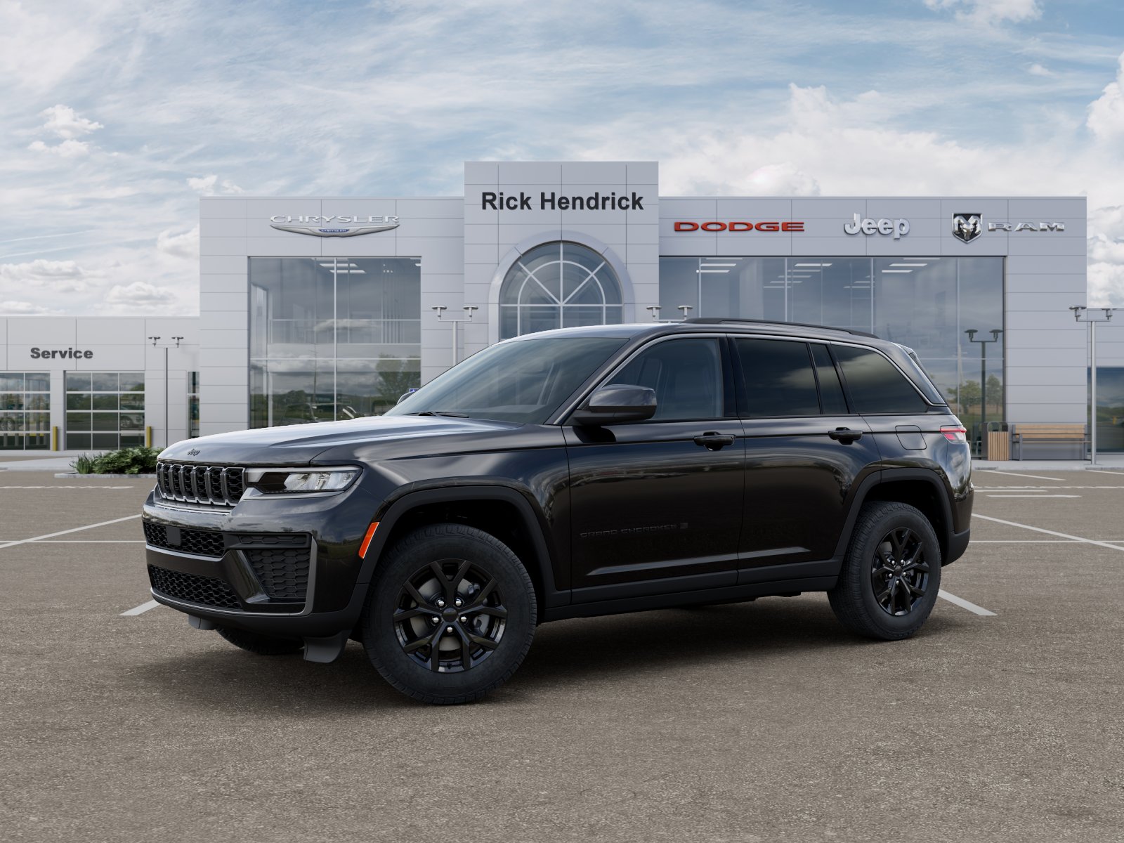 New 2026 Diamond Black Crystal Pearl-Coat Exterior Paint Jeep Laredo Altitude image 37