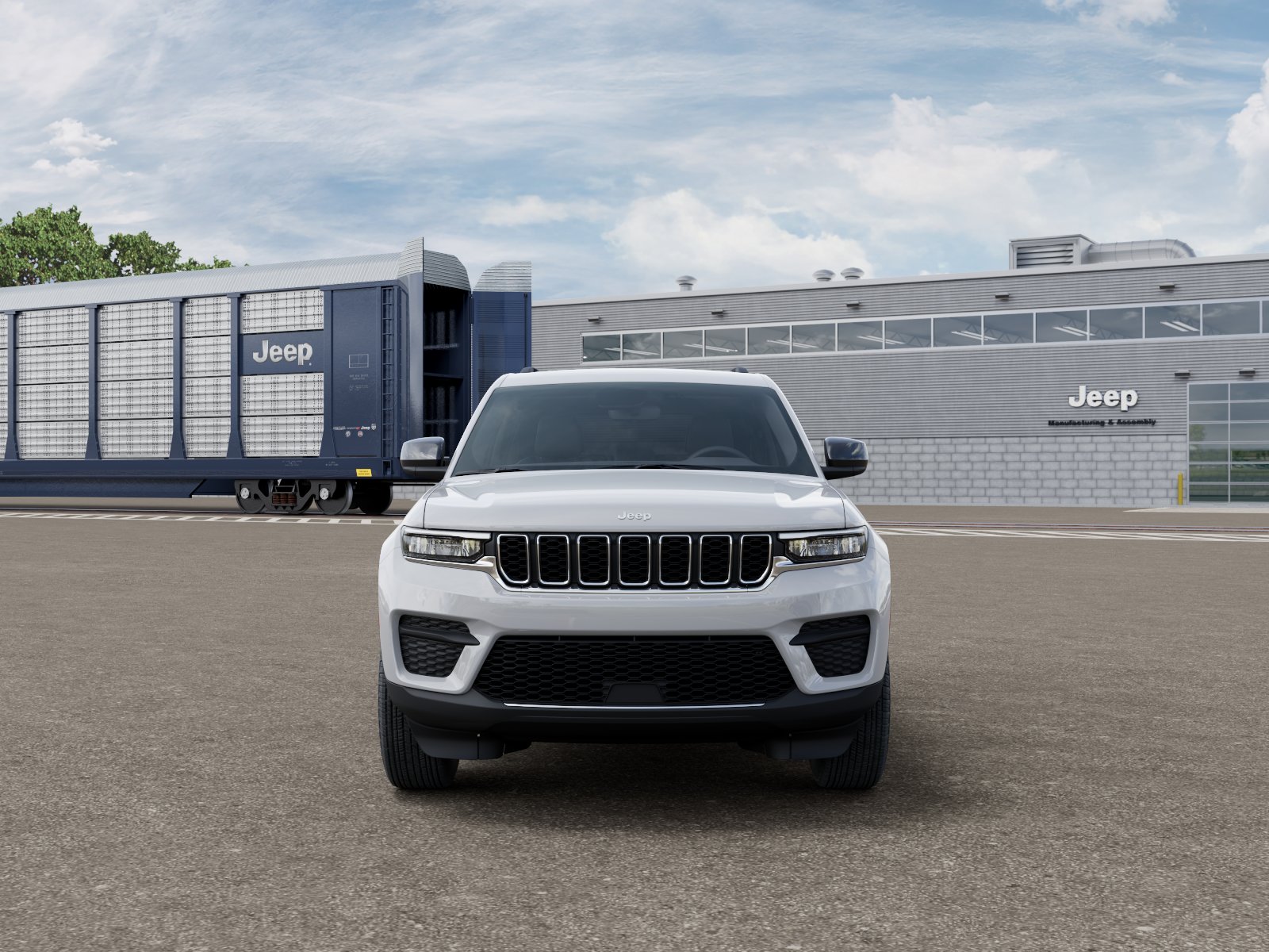 New 2026 Bright White Clear-Coat Exterior Paint Jeep Laredo X image 6
