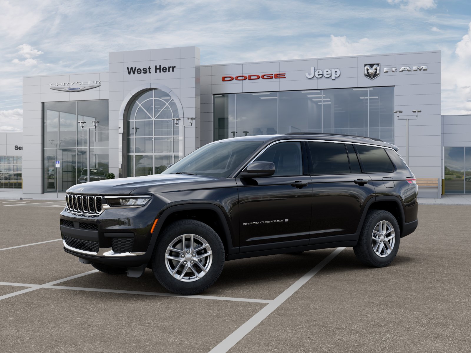 New 2026 Diamond Black Crystal Pearlcoa Jeep Laredo image 2