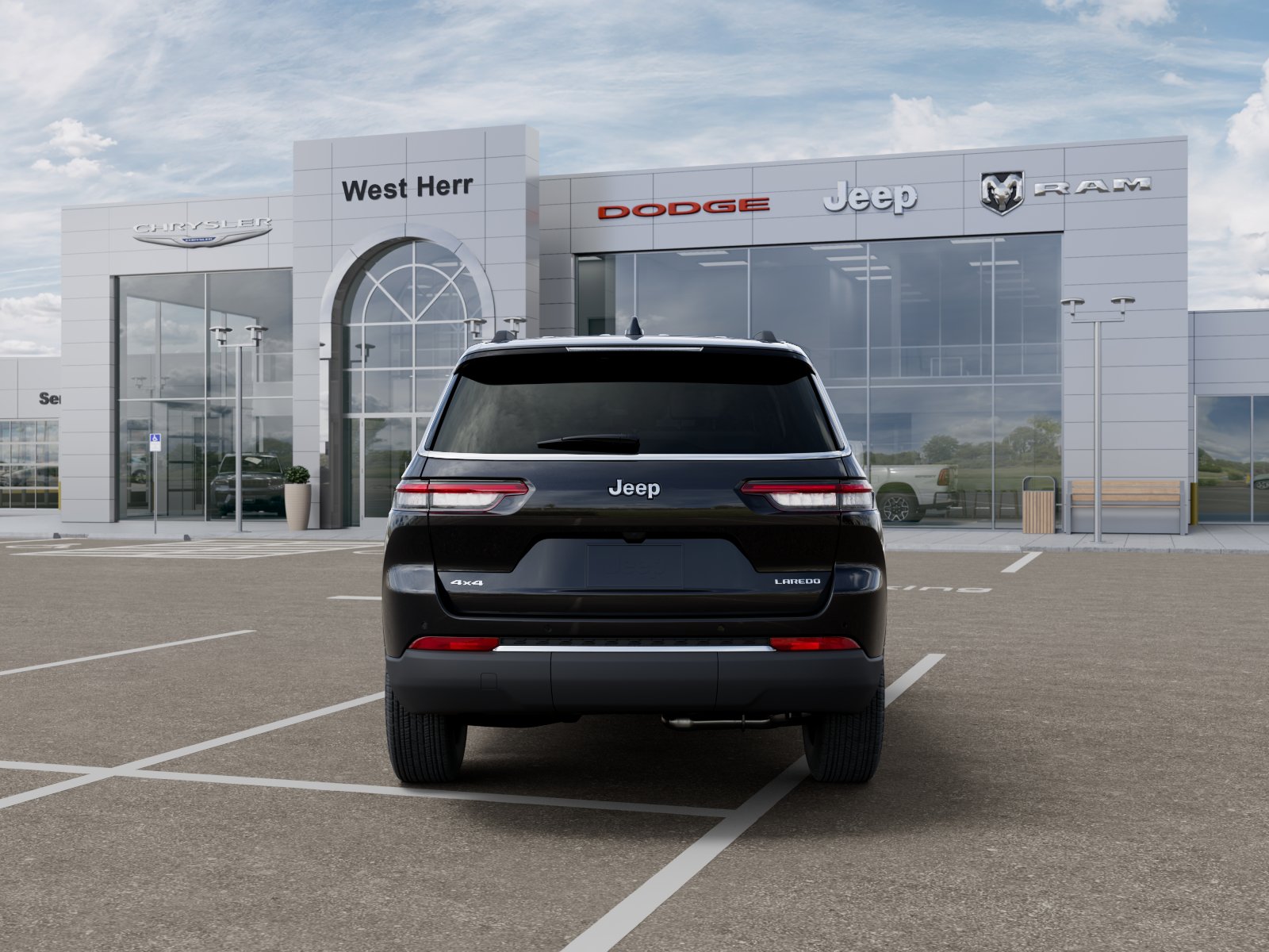 New 2026 Diamond Black Crystal Pearlcoa Jeep Laredo image 7