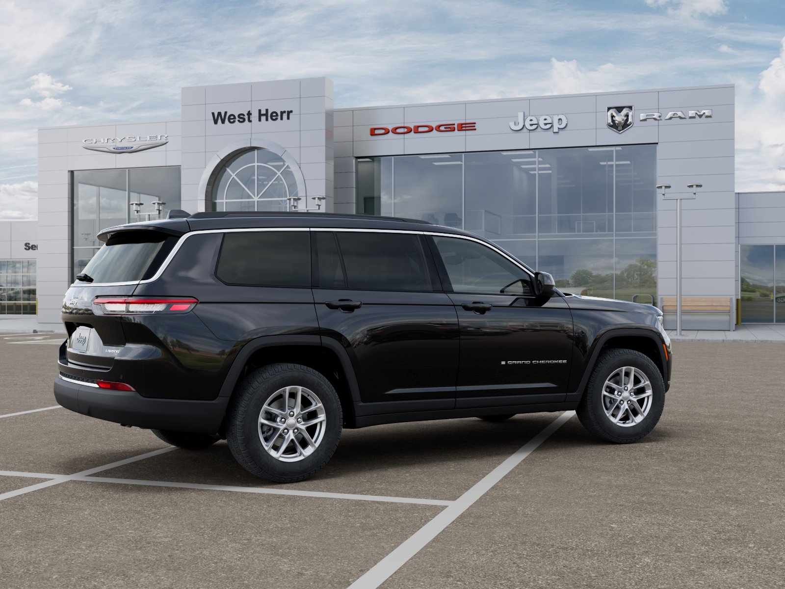 New 2026 Diamond Black Crystal Pearlcoa Jeep Laredo image 4