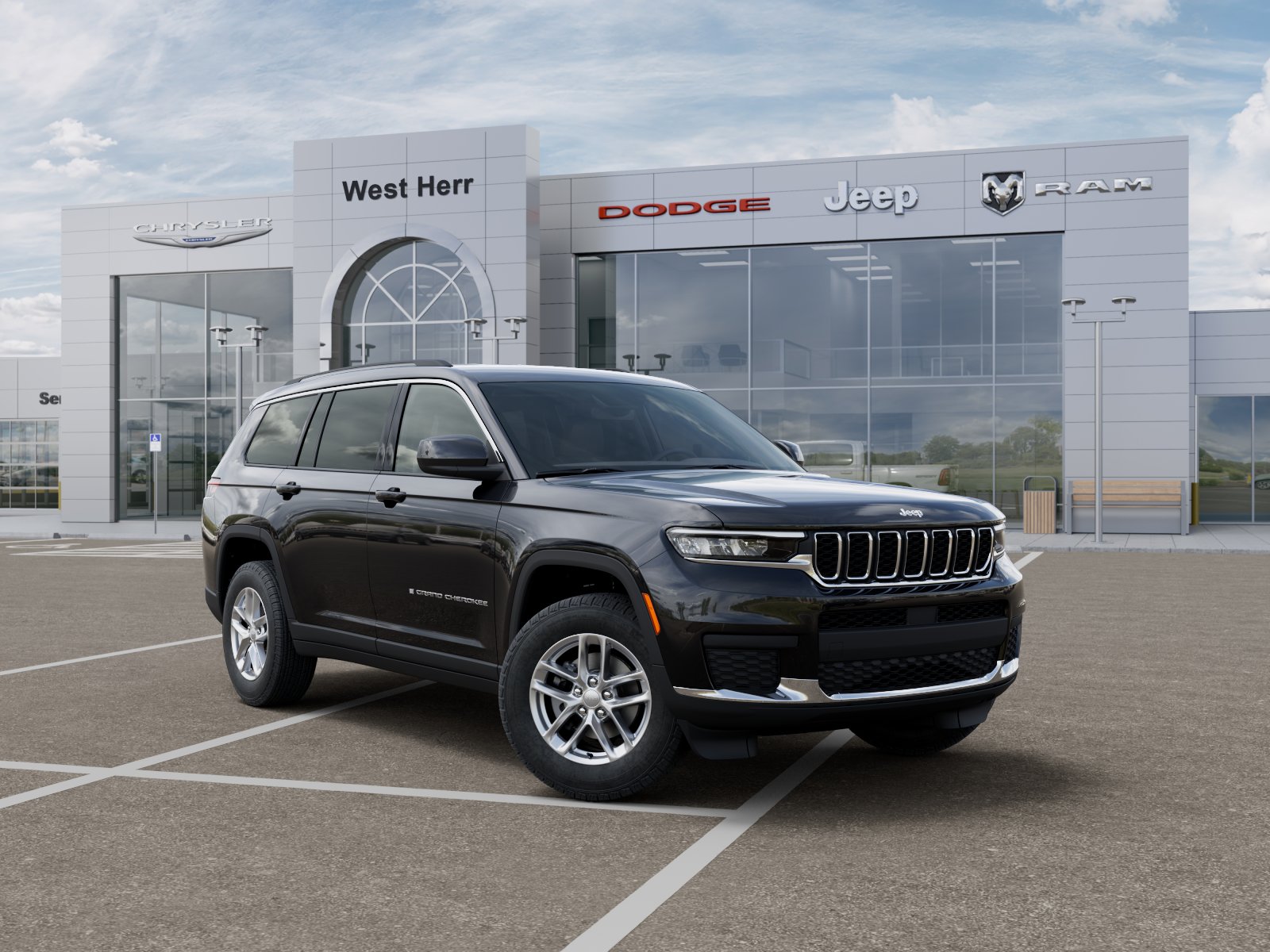 New 2026 Diamond Black Crystal Pearlcoa Jeep Laredo image 5