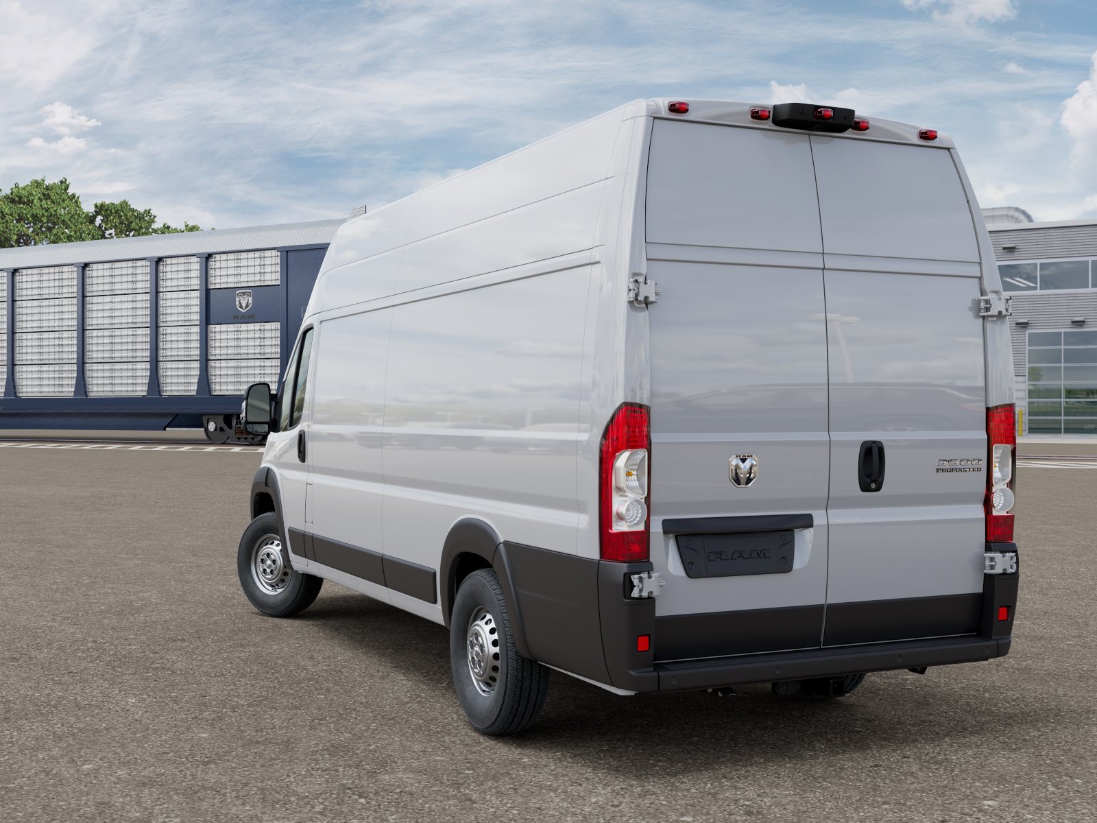 New 2026 Bright White Clear-Coat Exterior Paint RAM Tradesman image 4