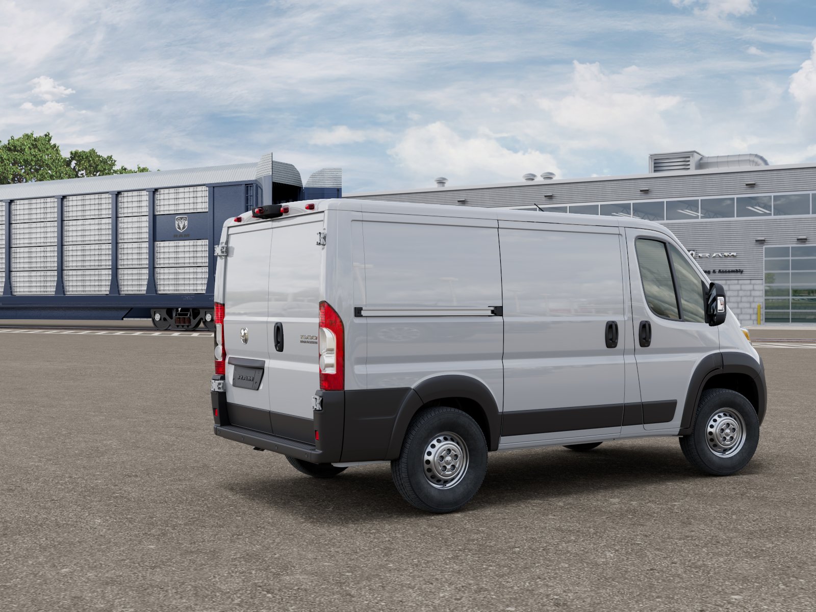 New 2026 Bright White Clear-Coat Exterior Paint RAM Tradesman image 4