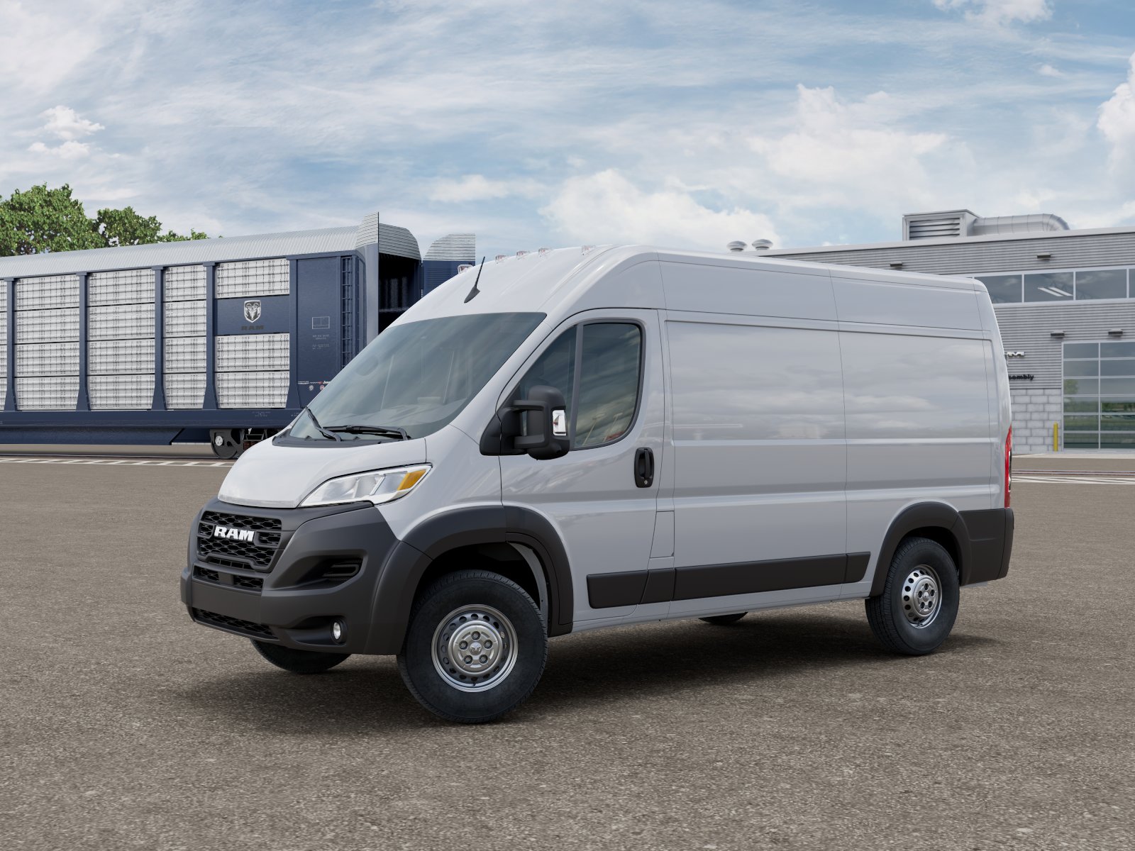 New 2026 Bright White Clear-Coat Exterior Paint RAM Tradesman image 3