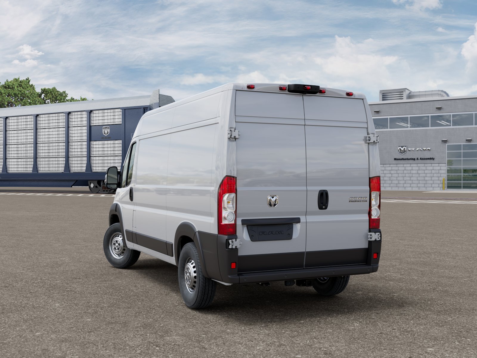 New 2026 Bright White Clear-Coat Exterior Paint RAM Tradesman image 4
