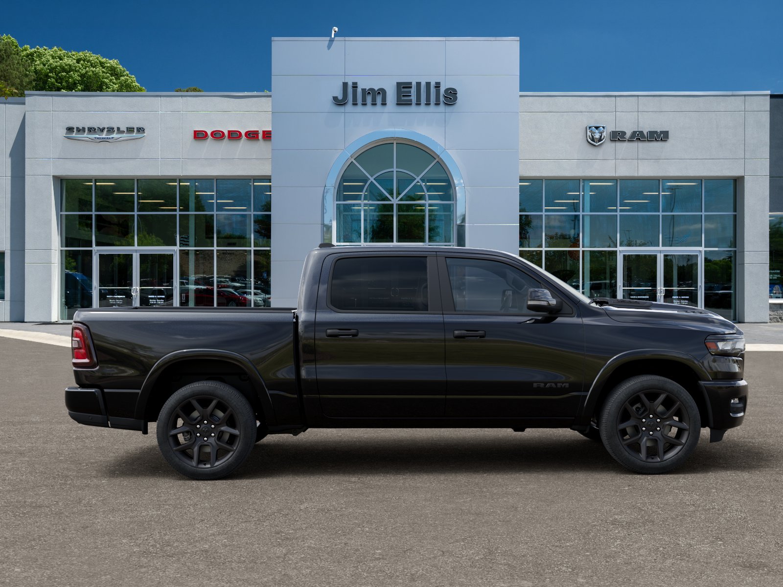 New 2026 Diamond Black Crystal Pearl-Coat Exterior Paint RAM Laramie image 47
