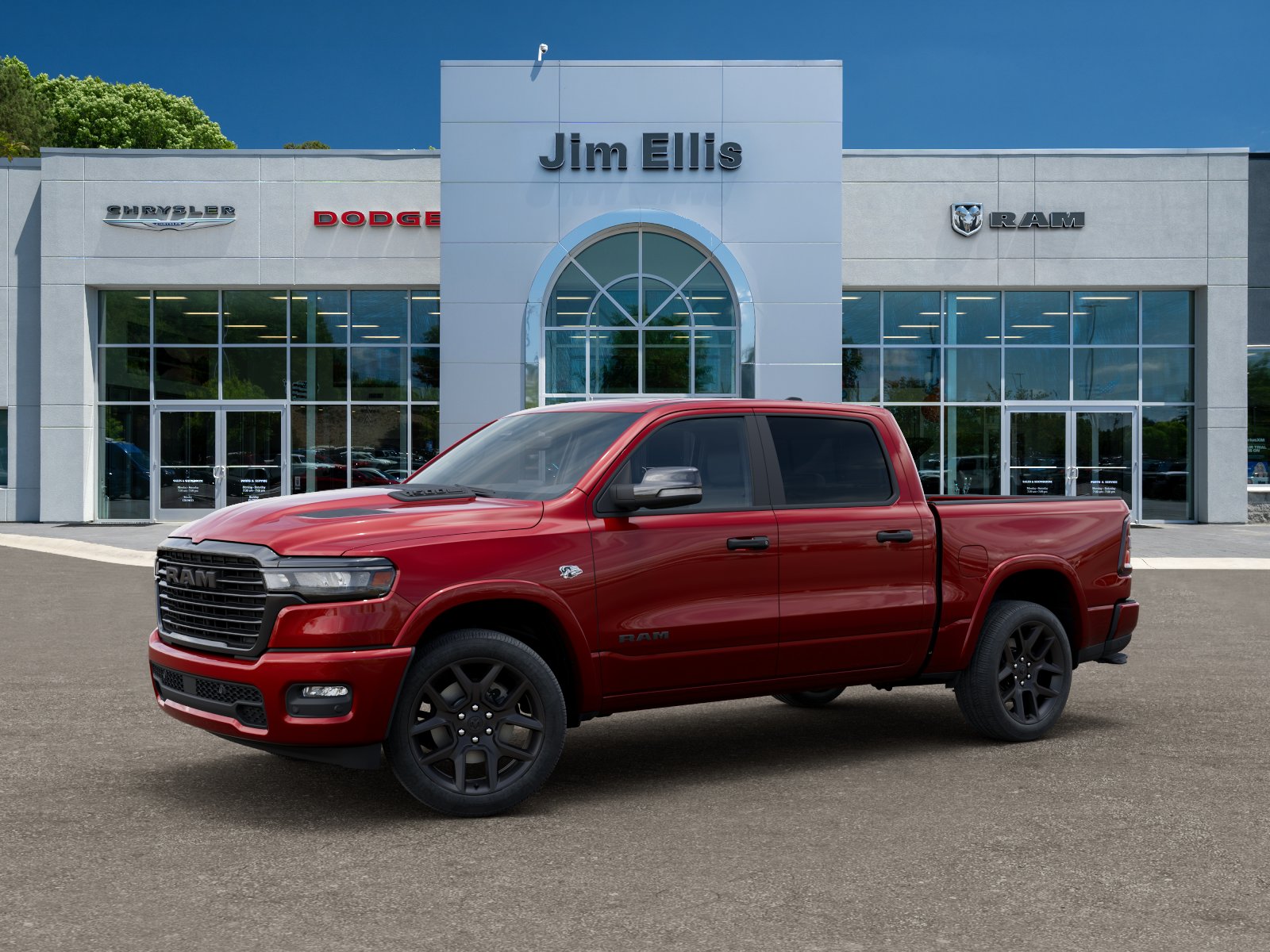 New 2026 Molten Red Pearl-Coat Exterior Paint RAM Laramie image 28
