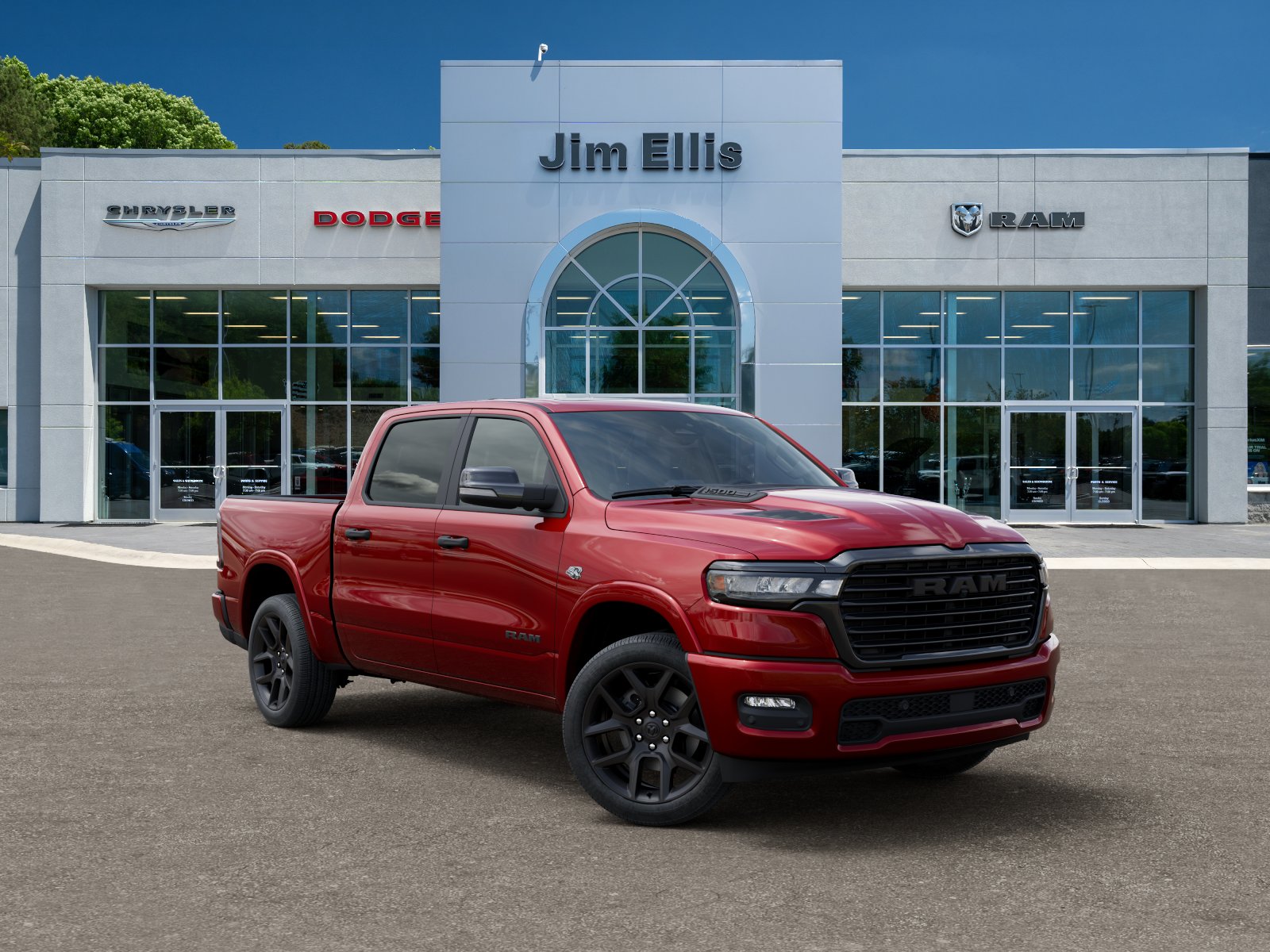 New 2026 Molten Red Pearl-Coat Exterior Paint RAM Laramie image 31