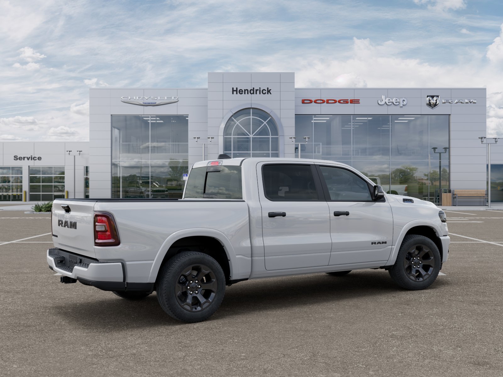 New 2026 Bright White Clear-Coat Exterior Paint RAM Big Horn image 38