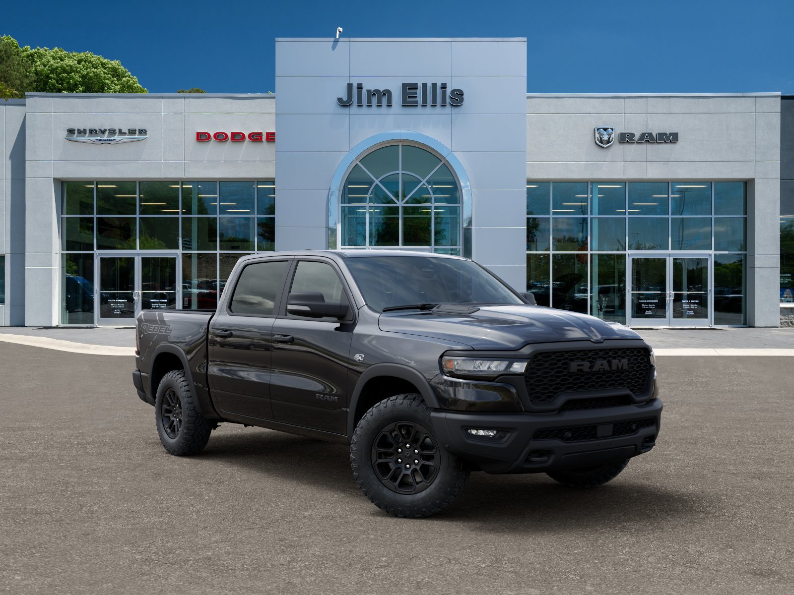 New 2026 Diamond Black Crystal Pearl-Coat Exterior Paint RAM Rebel image 31