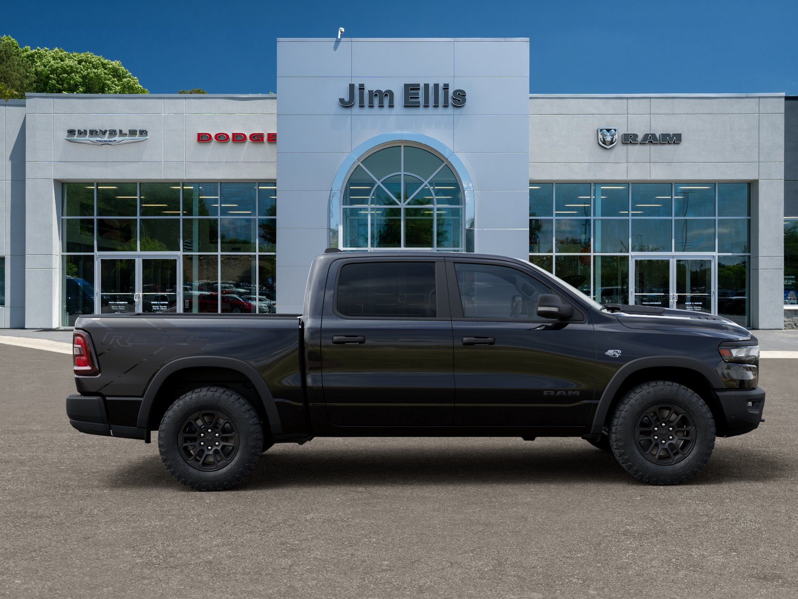 New 2026 Diamond Black Crystal Pearl-Coat Exterior Paint RAM Rebel image 47