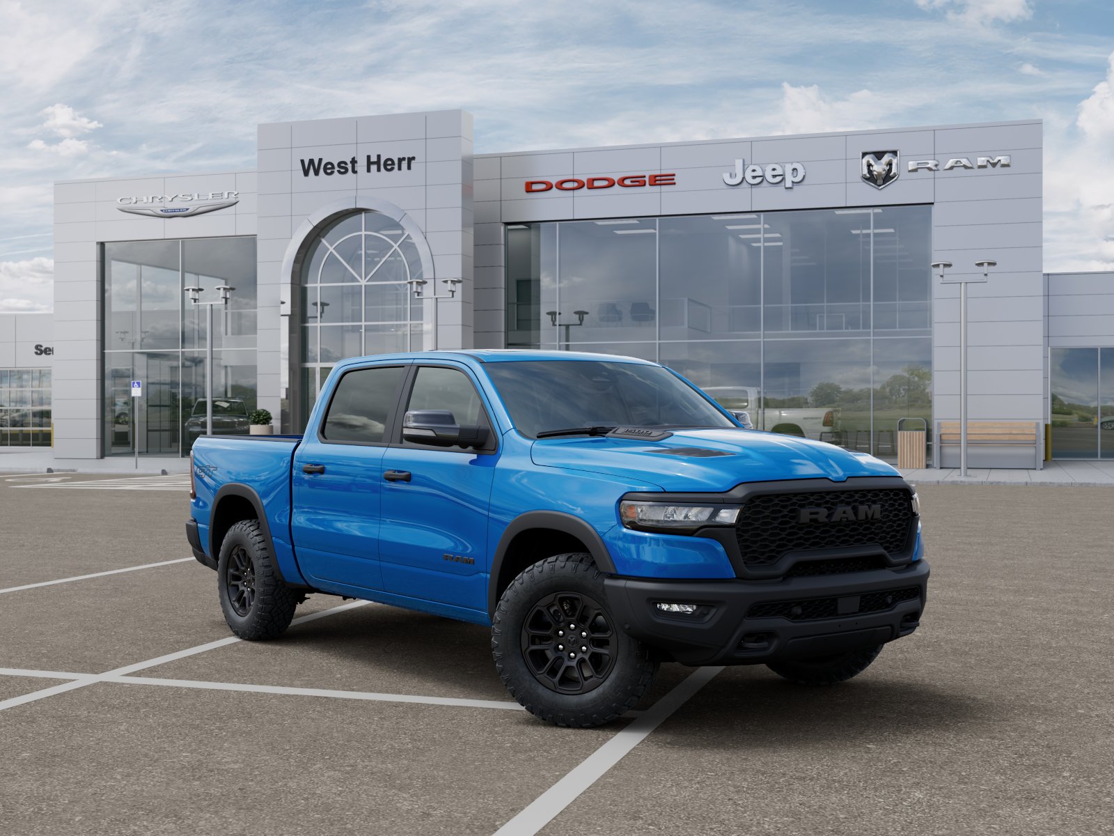 New 2026 Hydro Blue Pearl-Coat Exterior Paint RAM Rebel image 55