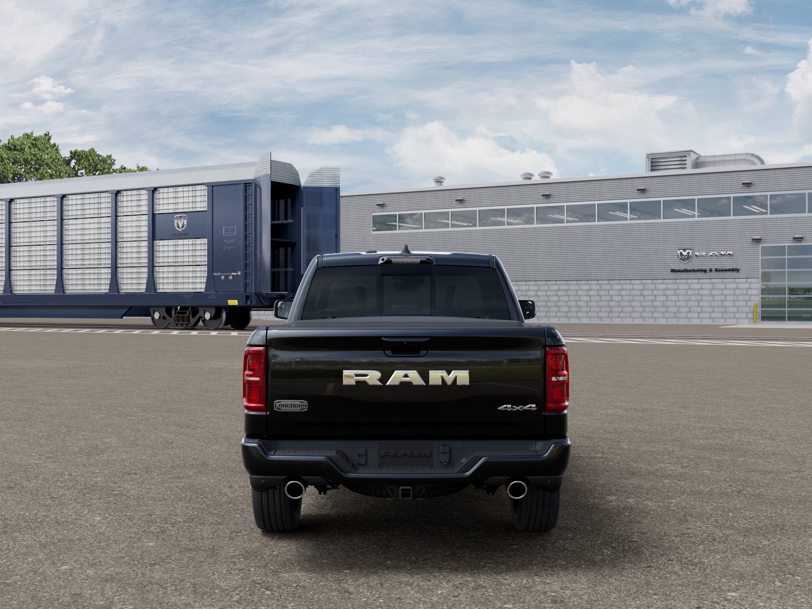 New 2026 Diamond Black Crystal Pearl-Coat Exterior Paint RAM Limited Longhorn image 7
