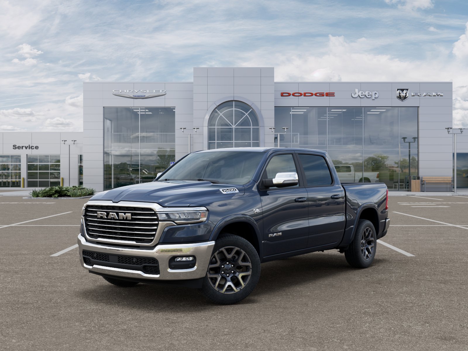 New 2026 Forged Blue Metallic Exterior Paint RAM Laramie image 27