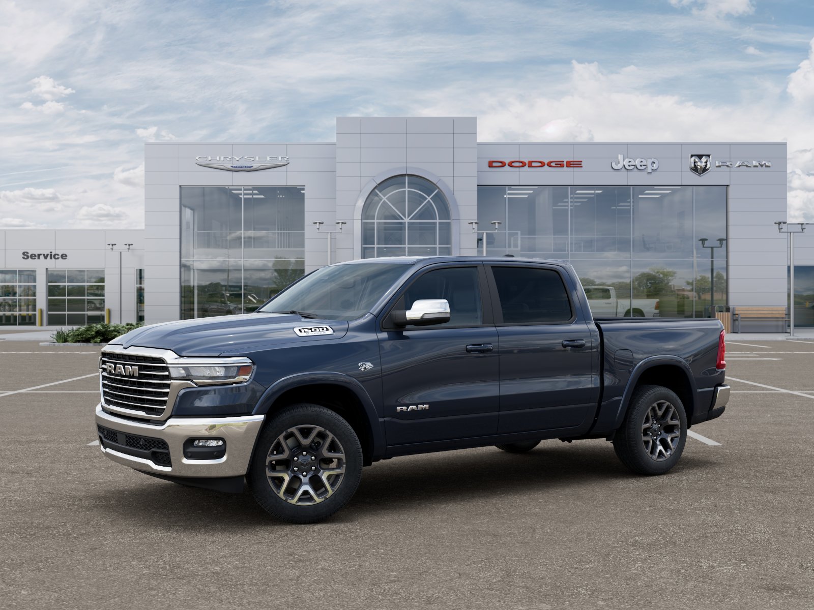 New 2026 Forged Blue Metallic Exterior Paint RAM Laramie image 28