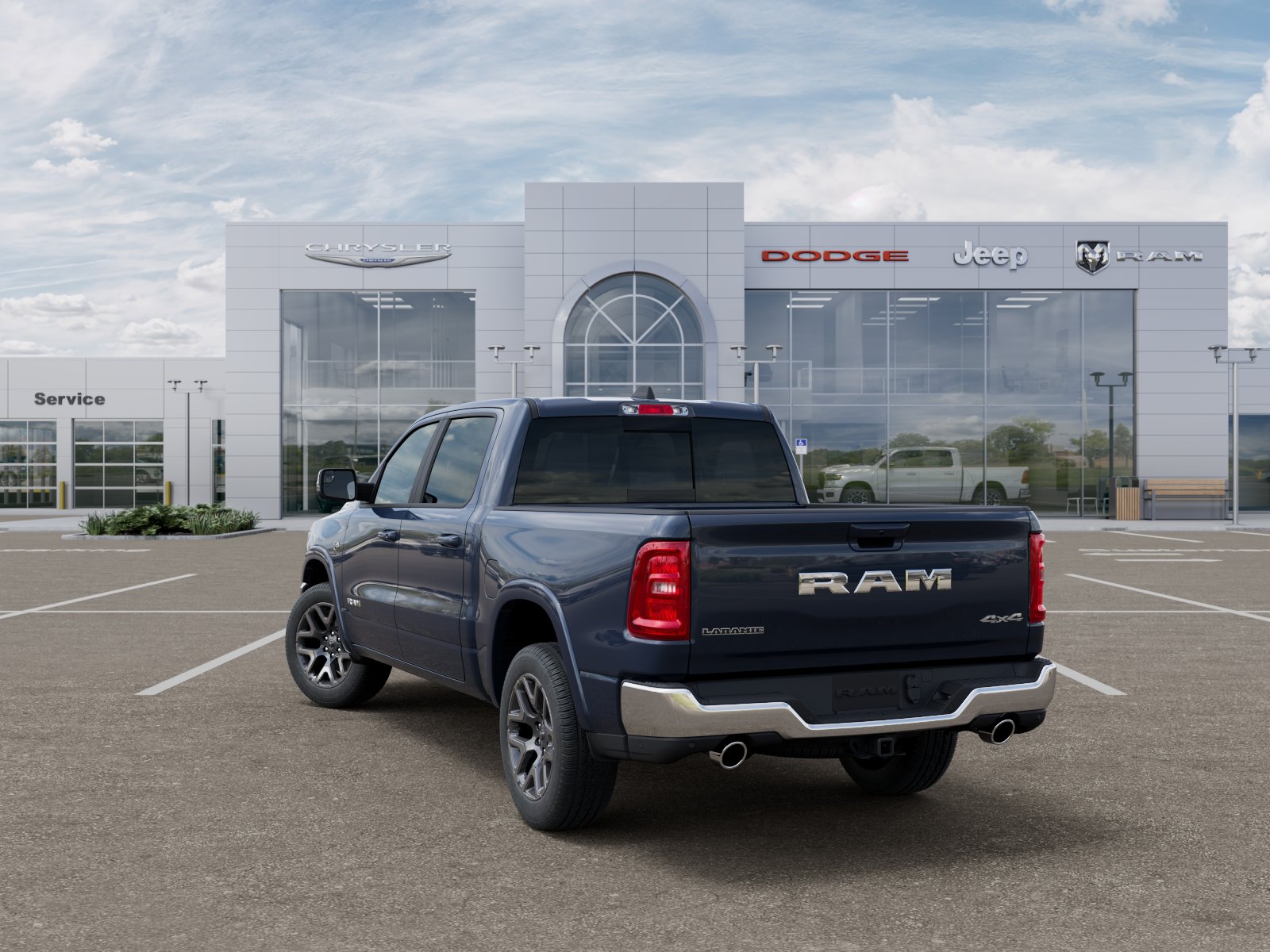 New 2026 Forged Blue Metallic Exterior Paint RAM Laramie image 29