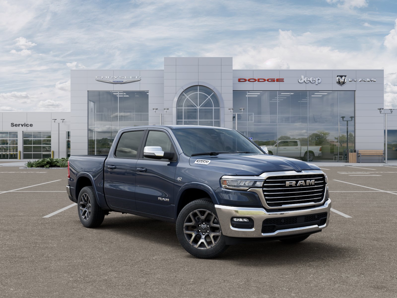 New 2026 Forged Blue Metallic Exterior Paint RAM Laramie image 31