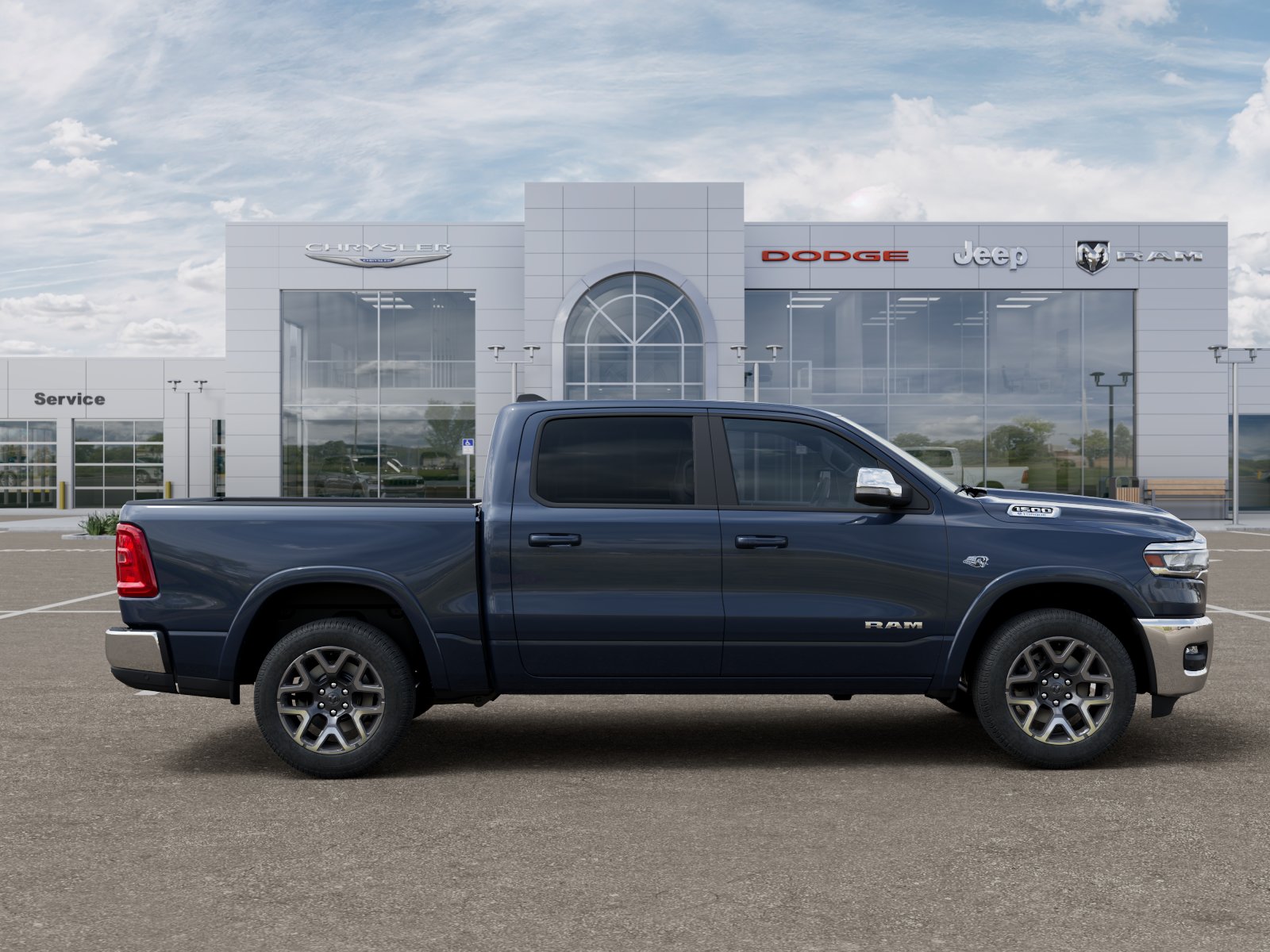 New 2026 Forged Blue Metallic Exterior Paint RAM Laramie image 47