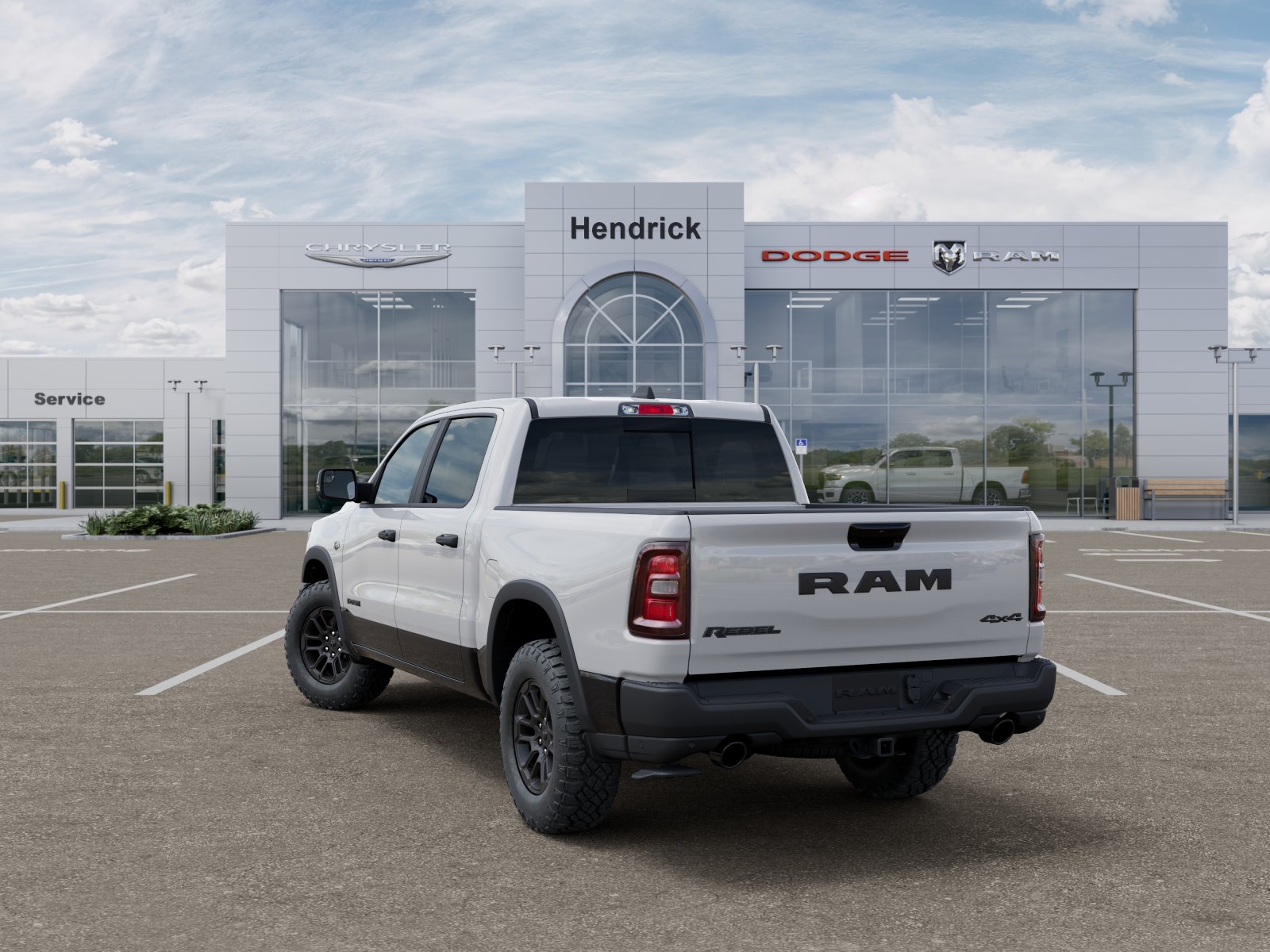 New 2026 Bright White Clear-Coat Exterior Paint RAM Rebel image 30