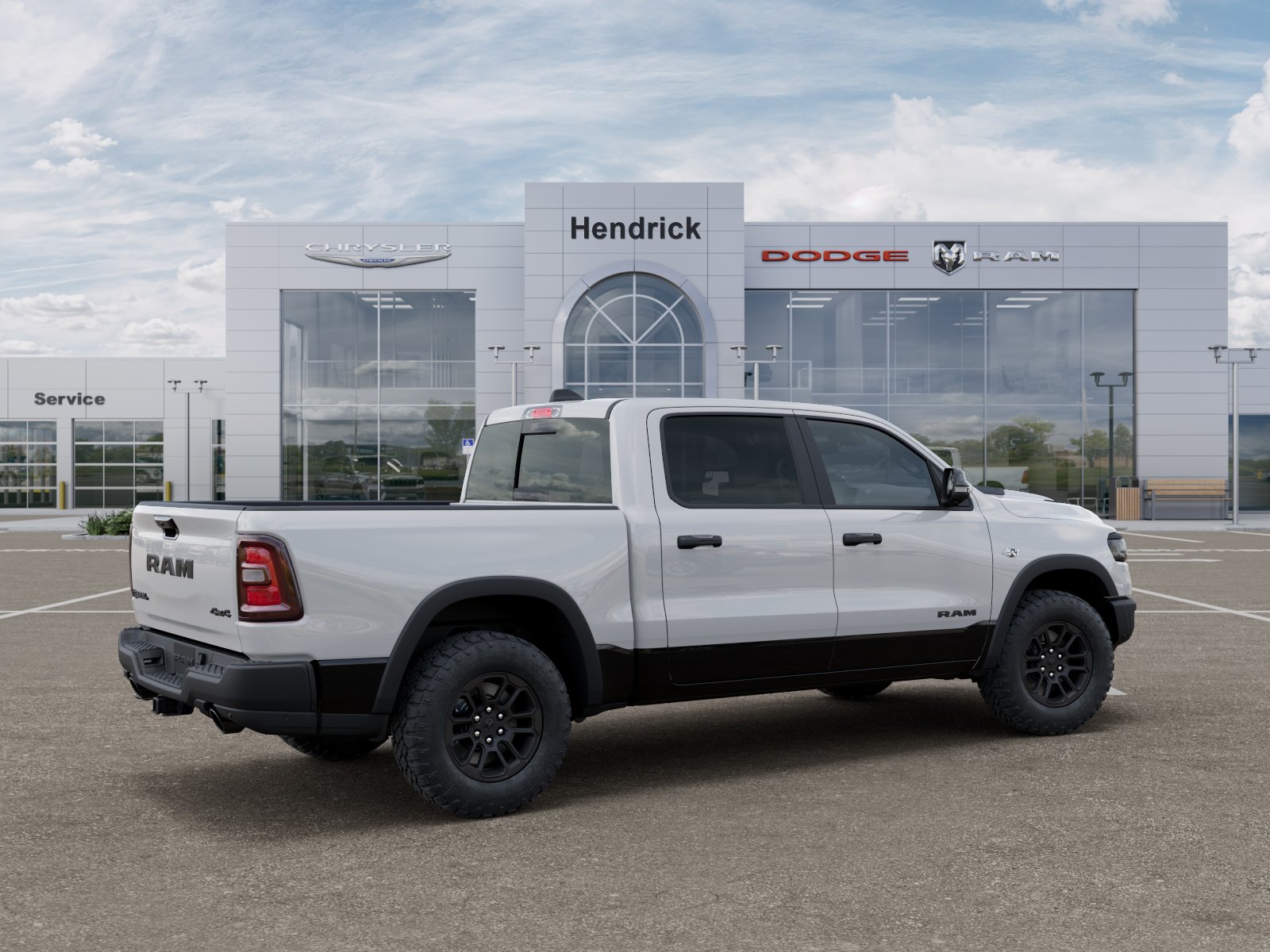 New 2026 Bright White Clear-Coat Exterior Paint RAM Rebel image 31