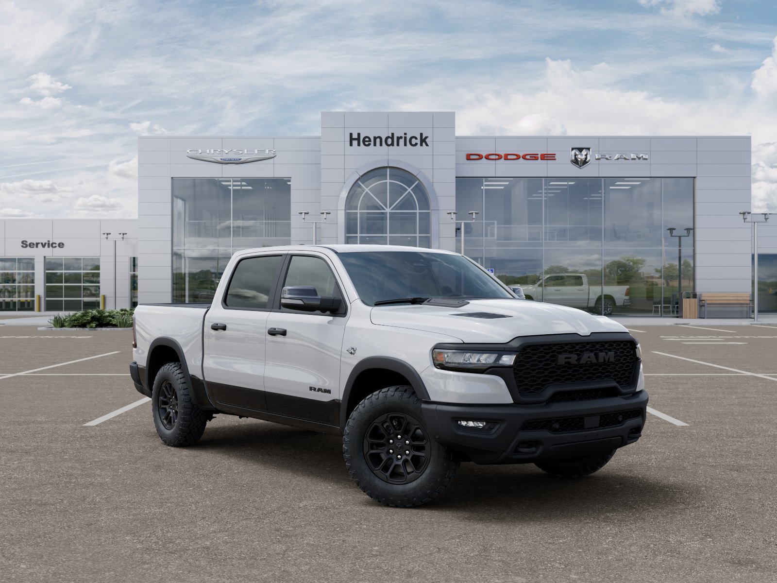 New 2026 Bright White Clear-Coat Exterior Paint RAM Rebel image 27