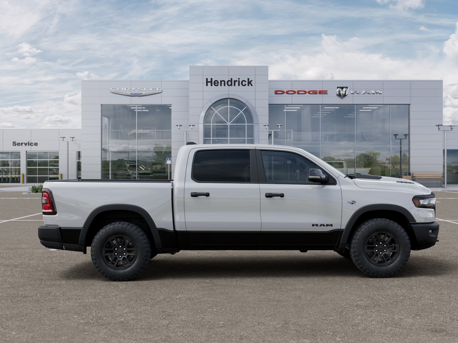New 2026 Bright White Clear-Coat Exterior Paint RAM Rebel image 47