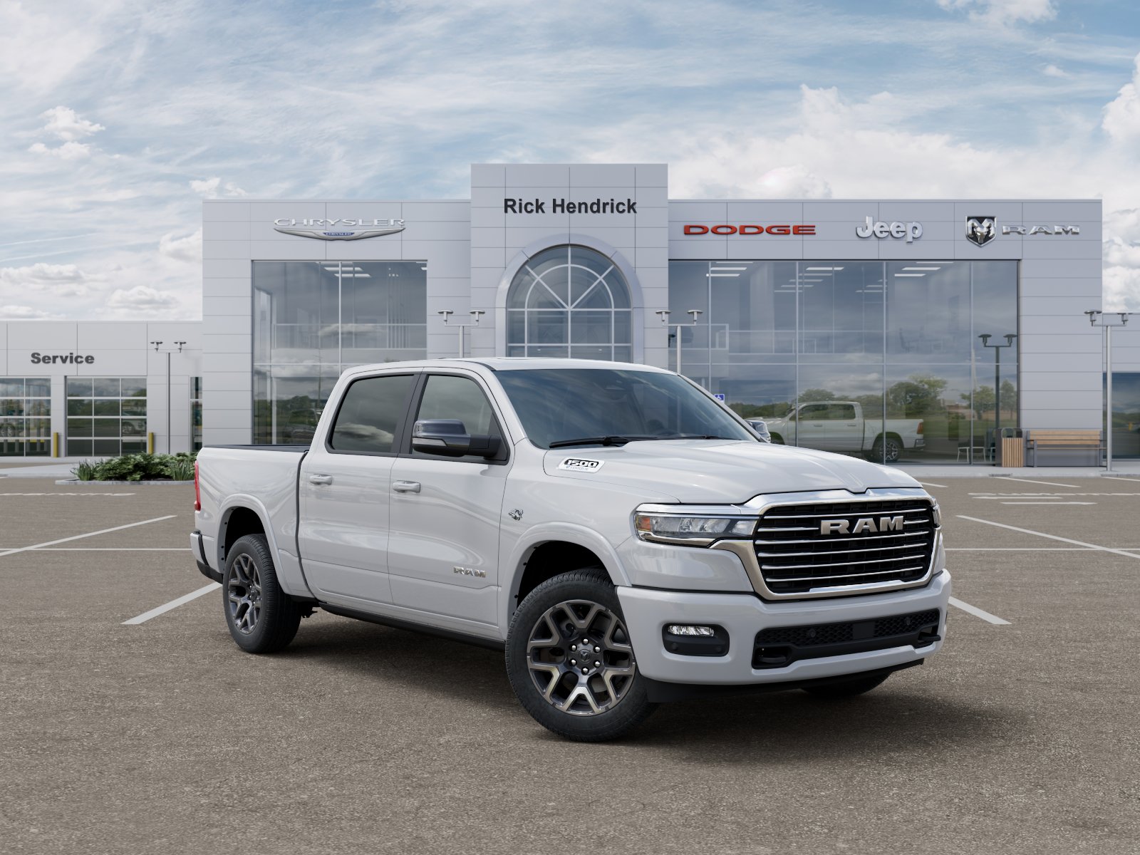 New 2026 Bright White Clear-Coat Exterior Paint RAM Laramie image 45