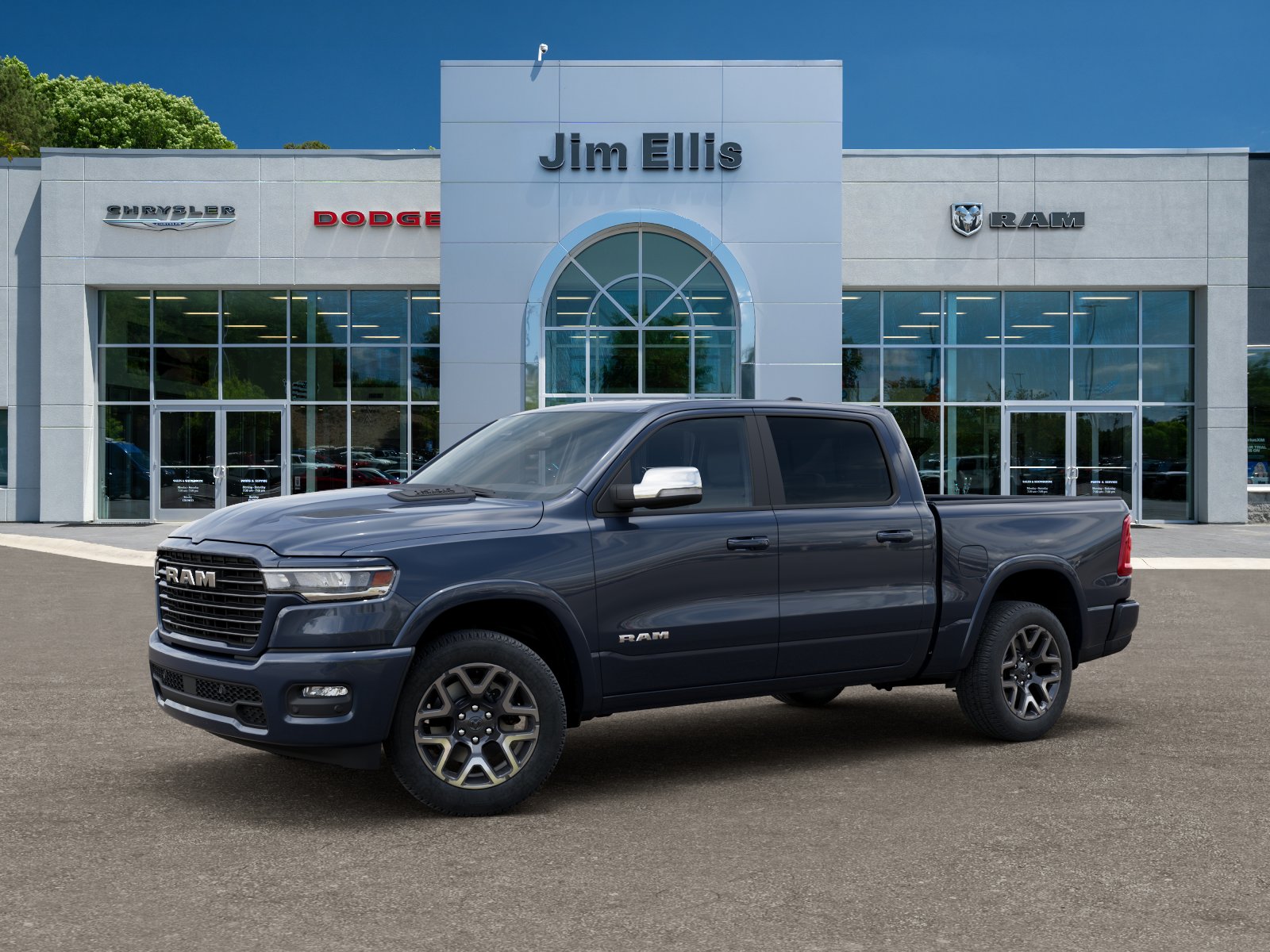 New 2026 Forged Blue Metallic Exterior Paint RAM Laramie image 28