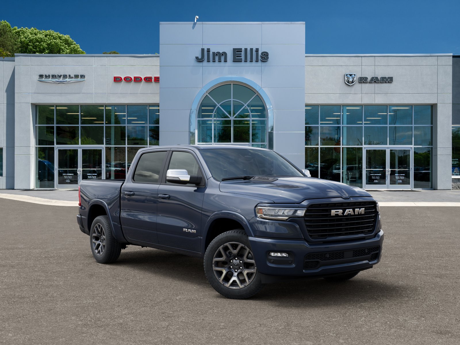 New 2026 Forged Blue Metallic Exterior Paint RAM Laramie image 31